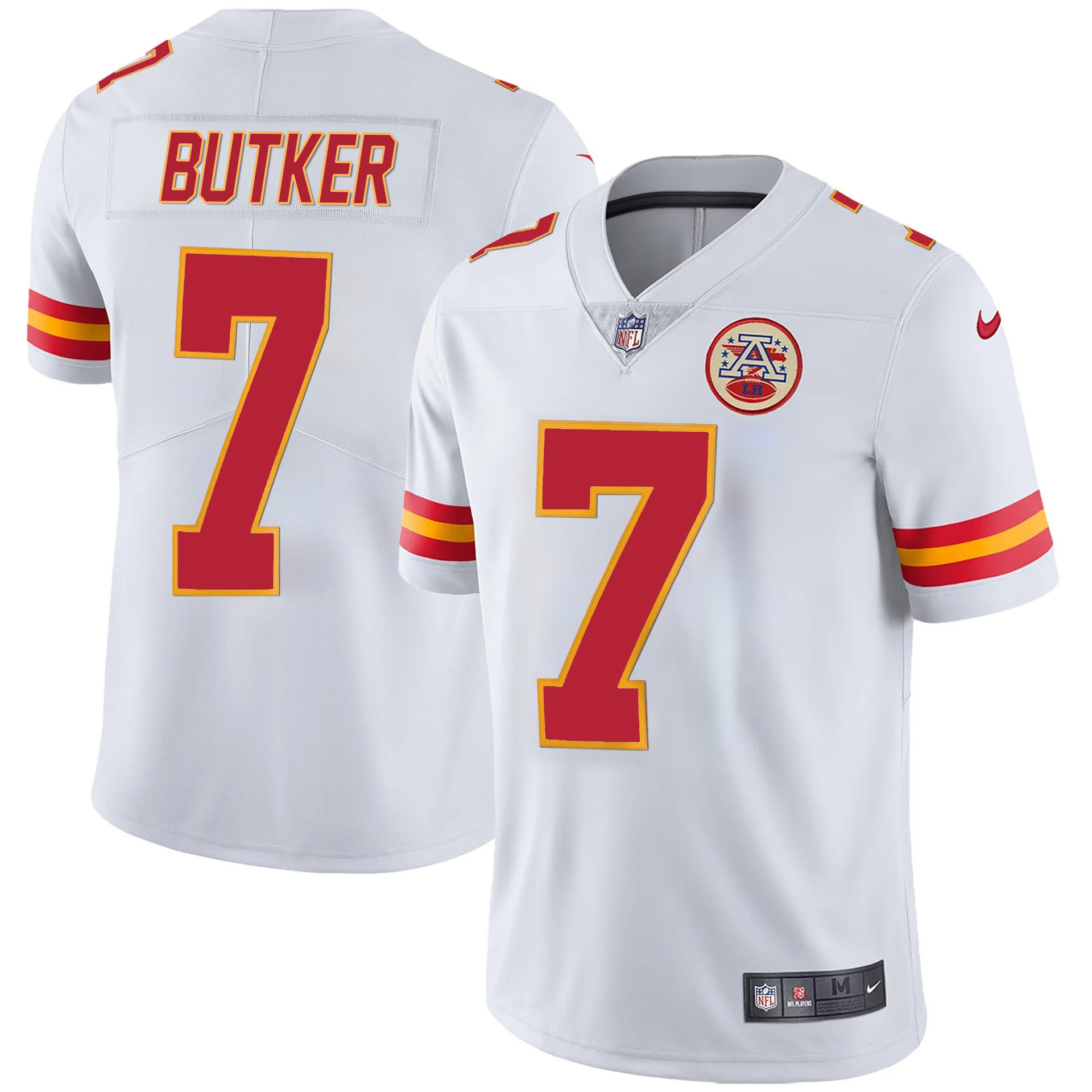Harrison Butker Men's Kansas City Chiefs Player Vapor White Jersey - All Stitched