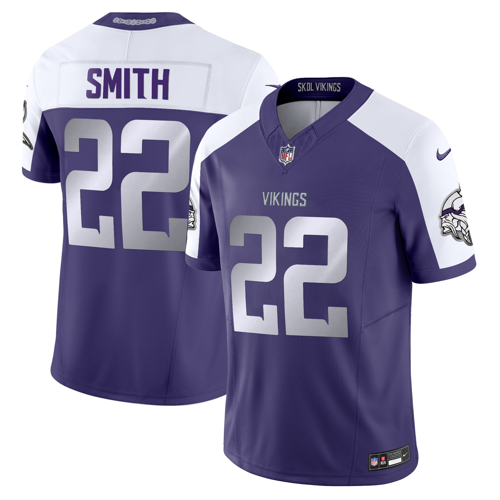 Harrison Smith Men's 2024 Minnesota Vikings Winter Warrior Vapor Limited Purple Alternate Jersey - All Stitched