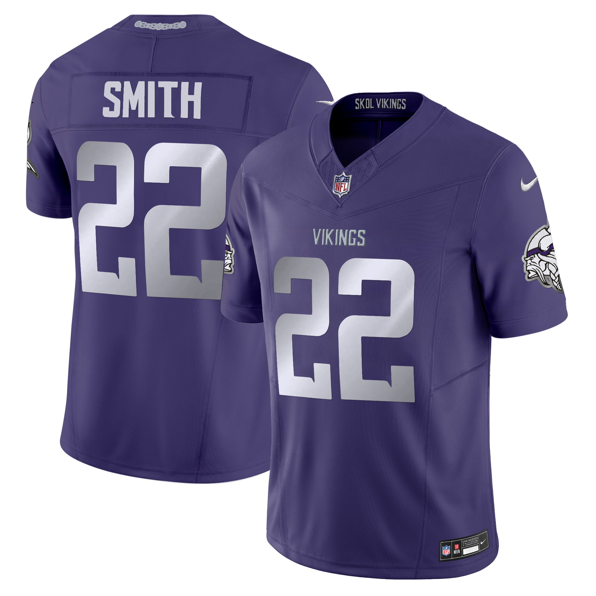 Harrison Smith Men's 2024 Minnesota Vikings Winter Warrior Vapor Limited Purple Jersey - All Stitched