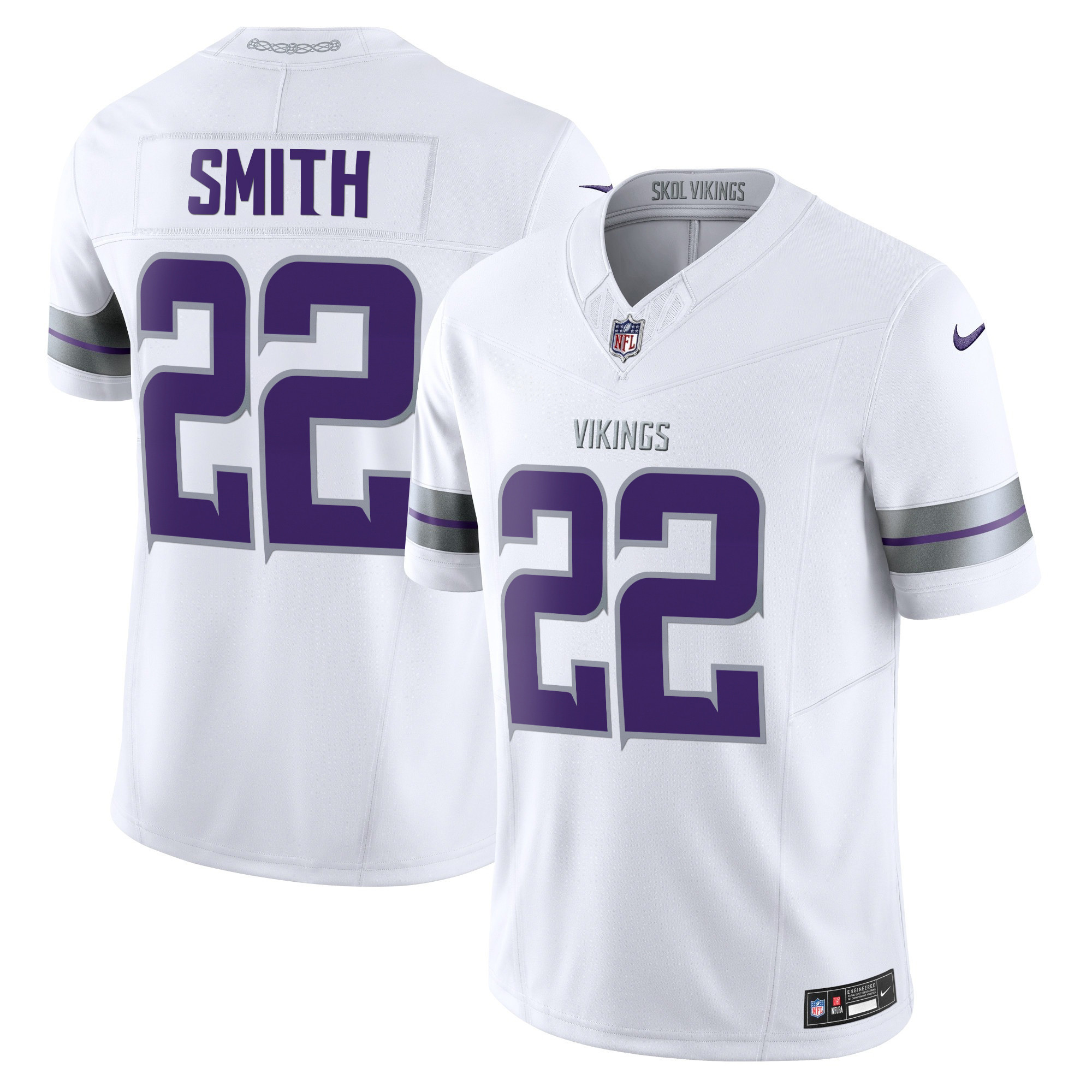 Harrison Smith Men's 2024 Minnesota Vikings Winter Warrior Vapor Limited White Jersey - All Stitched