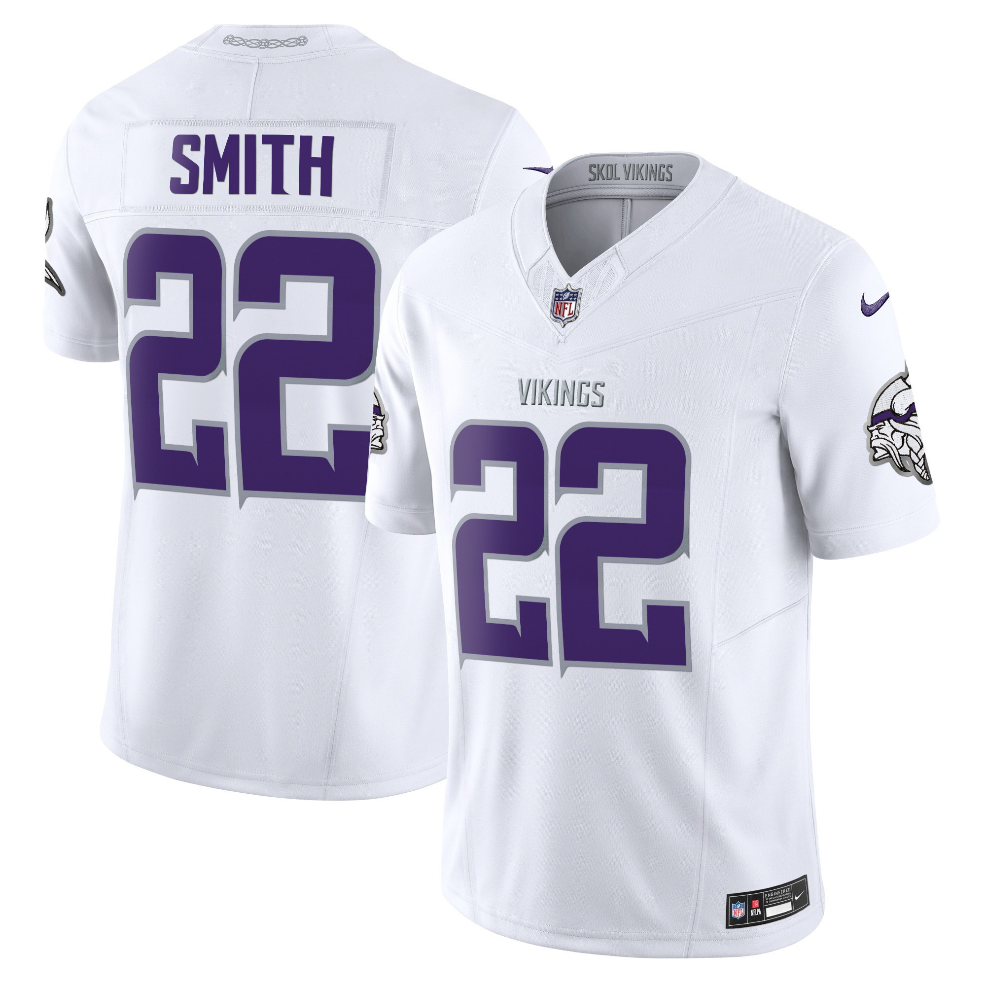 Harrison Smith Men's 2024 Minnesota Vikings Winter Warrior Vapor Limited White Limited Jersey - All Stitched