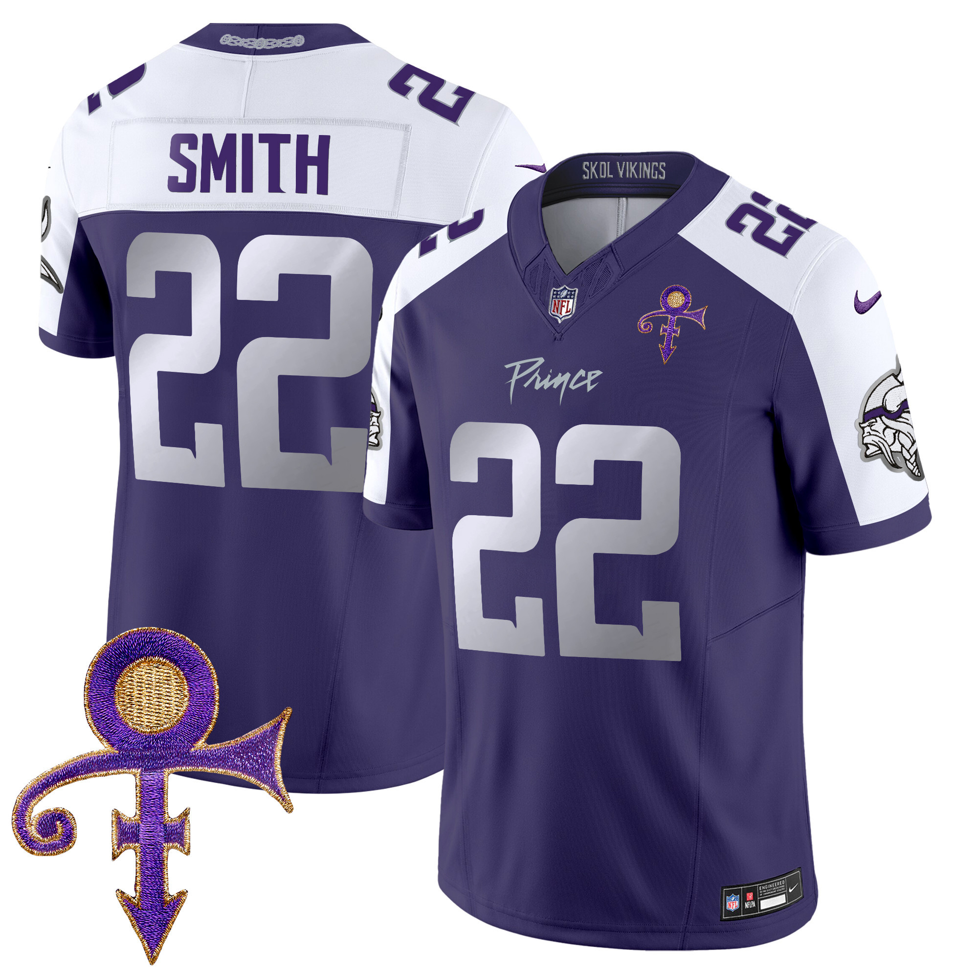 Harrison Smith Men's Minnesota Vikings 2024 Prince Vapor Limited Purple Alternate Jersey - All Stitched