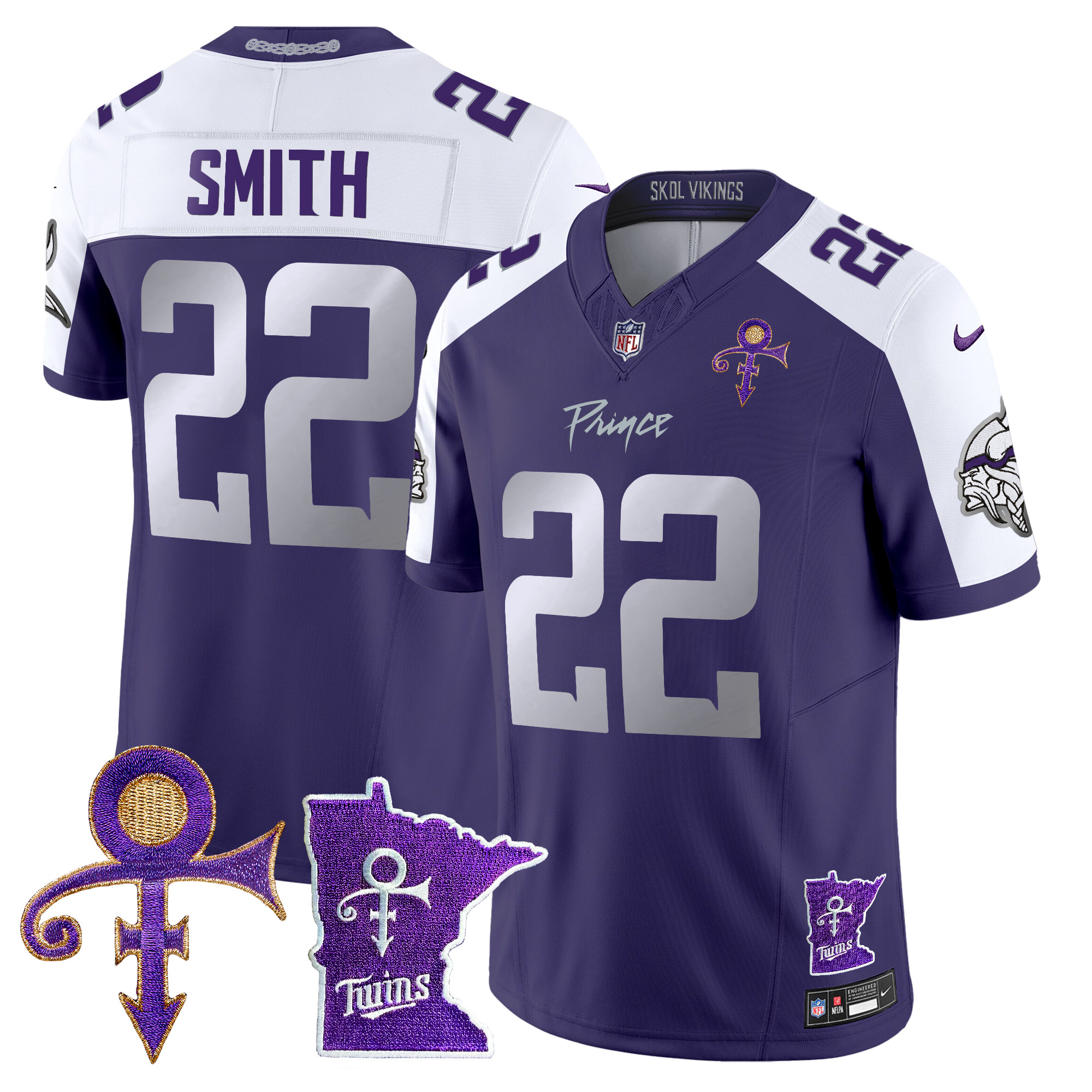 Harrison Smith Men's Minnesota Vikings 2024 Prince Vapor Limited Purple Alternate Jersey - All Stitched