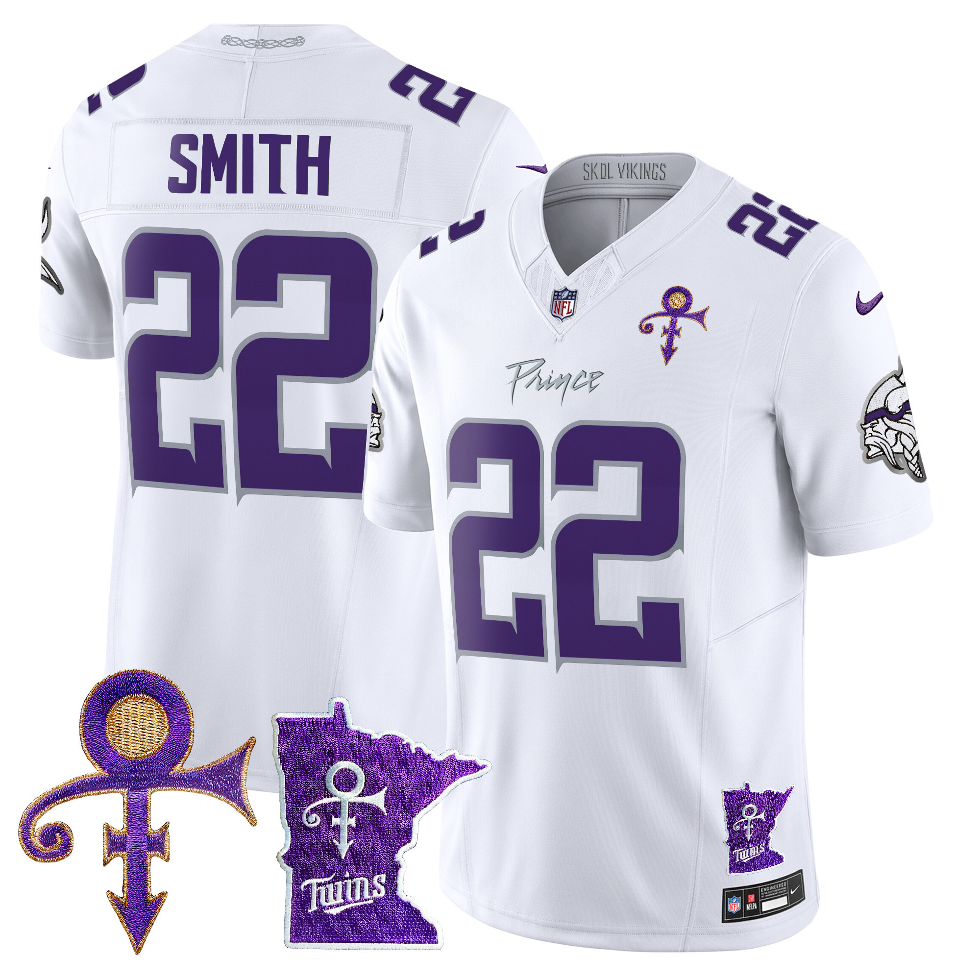 Harrison Smith Men's Minnesota Vikings 2024 Prince Vapor Limited White Limited Jersey - All Stitched