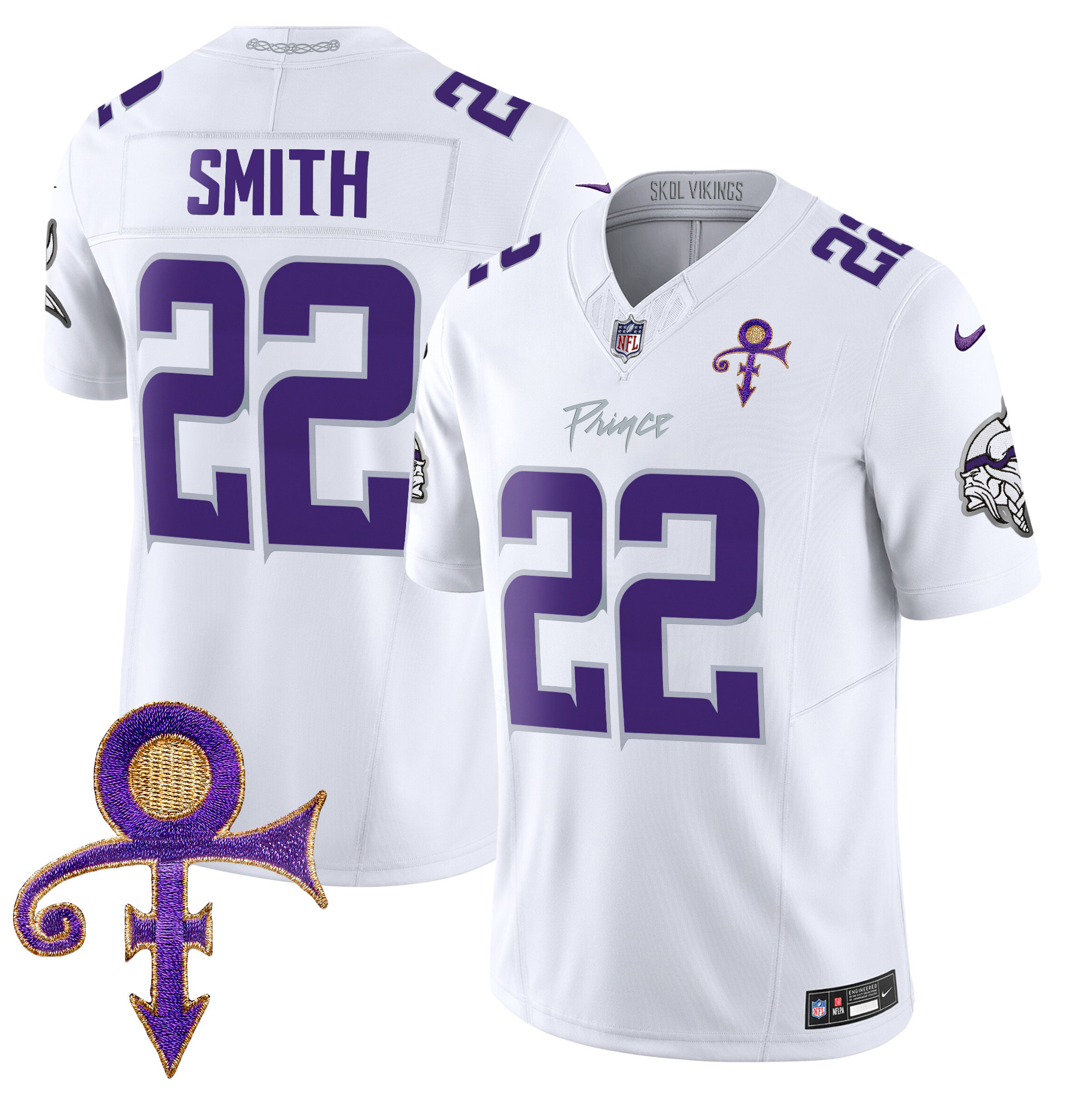Harrison Smith Men's Minnesota Vikings 2024 Prince Vapor Limited White Limited Jersey - All Stitched