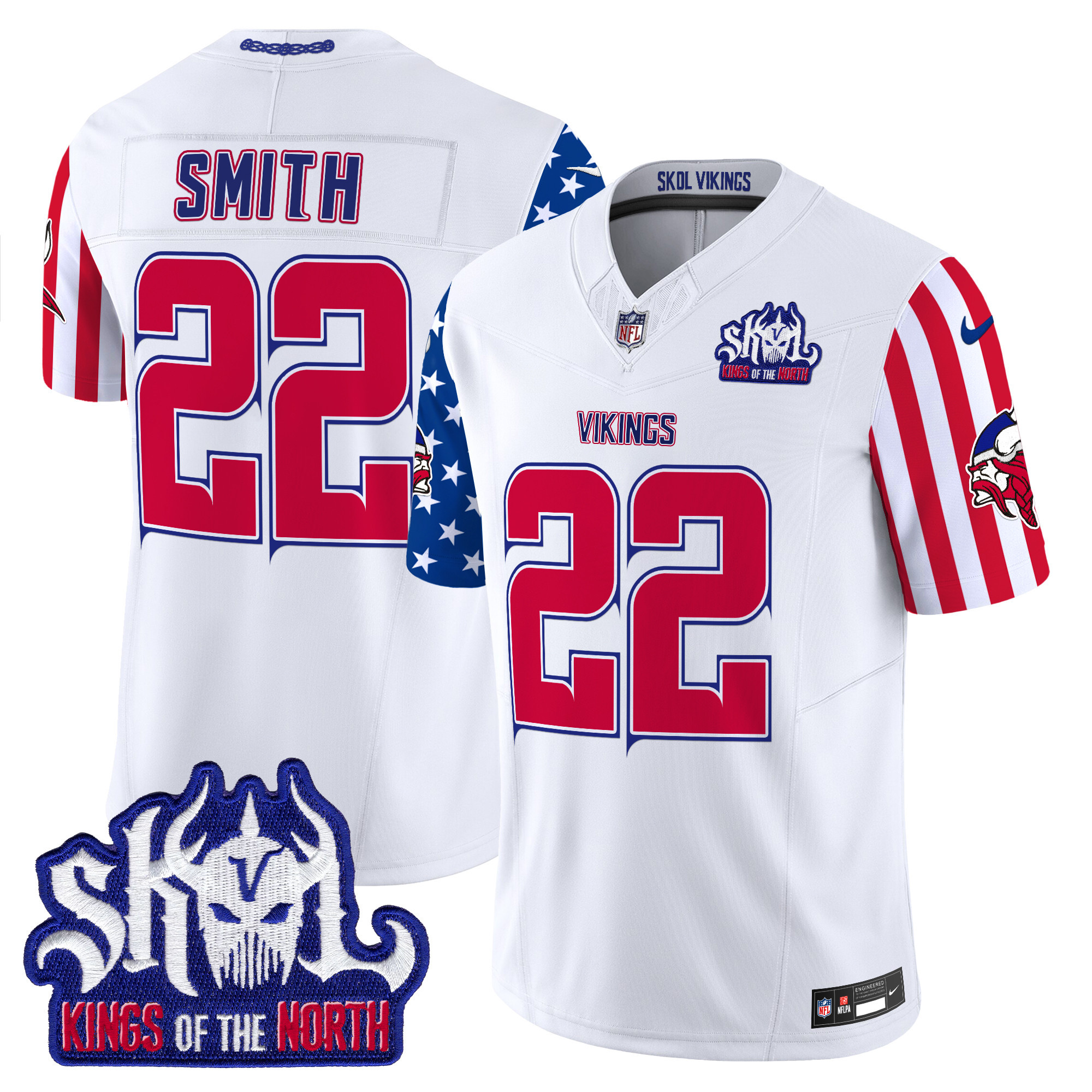 Harrison Smith Men's Minnesota Vikings American Style Vapor Limited White Jersey - All Stitched