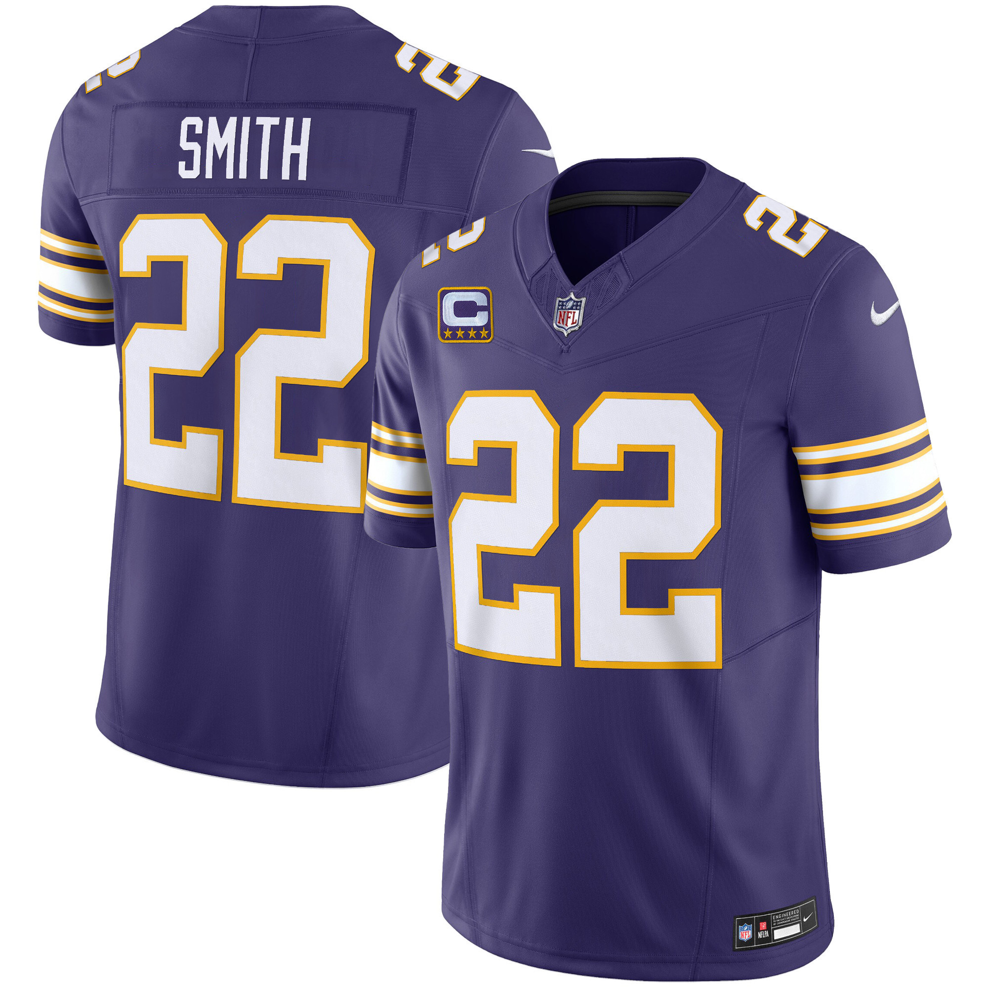 Harrison Smith Men's Minnesota Vikings Classic Limited Purple Jersey - All Stitched