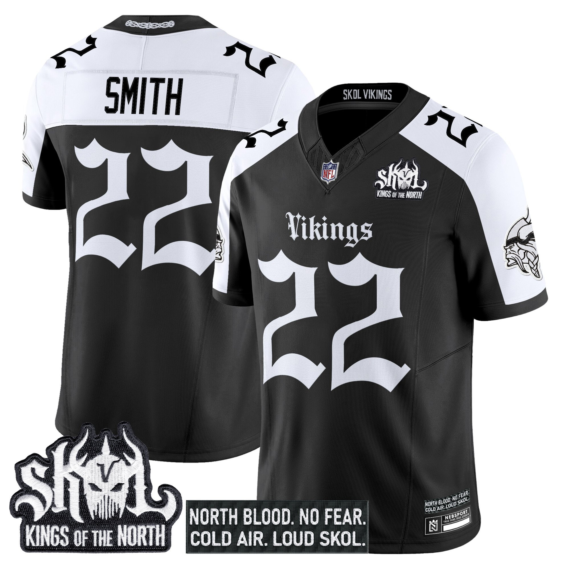 Harrison Smith Men's Minnesota Vikings 'Gothic Norseblood Edition' Vapor Limited Alternate Jersey - All Stitched