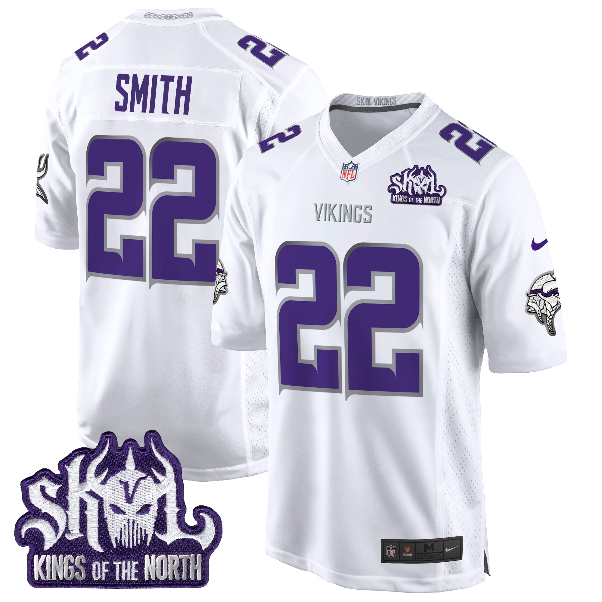 Harrison Smith Men's Minnesota Vikings King Of The North Patch Game Winter Warrior Jersey - All Stitched