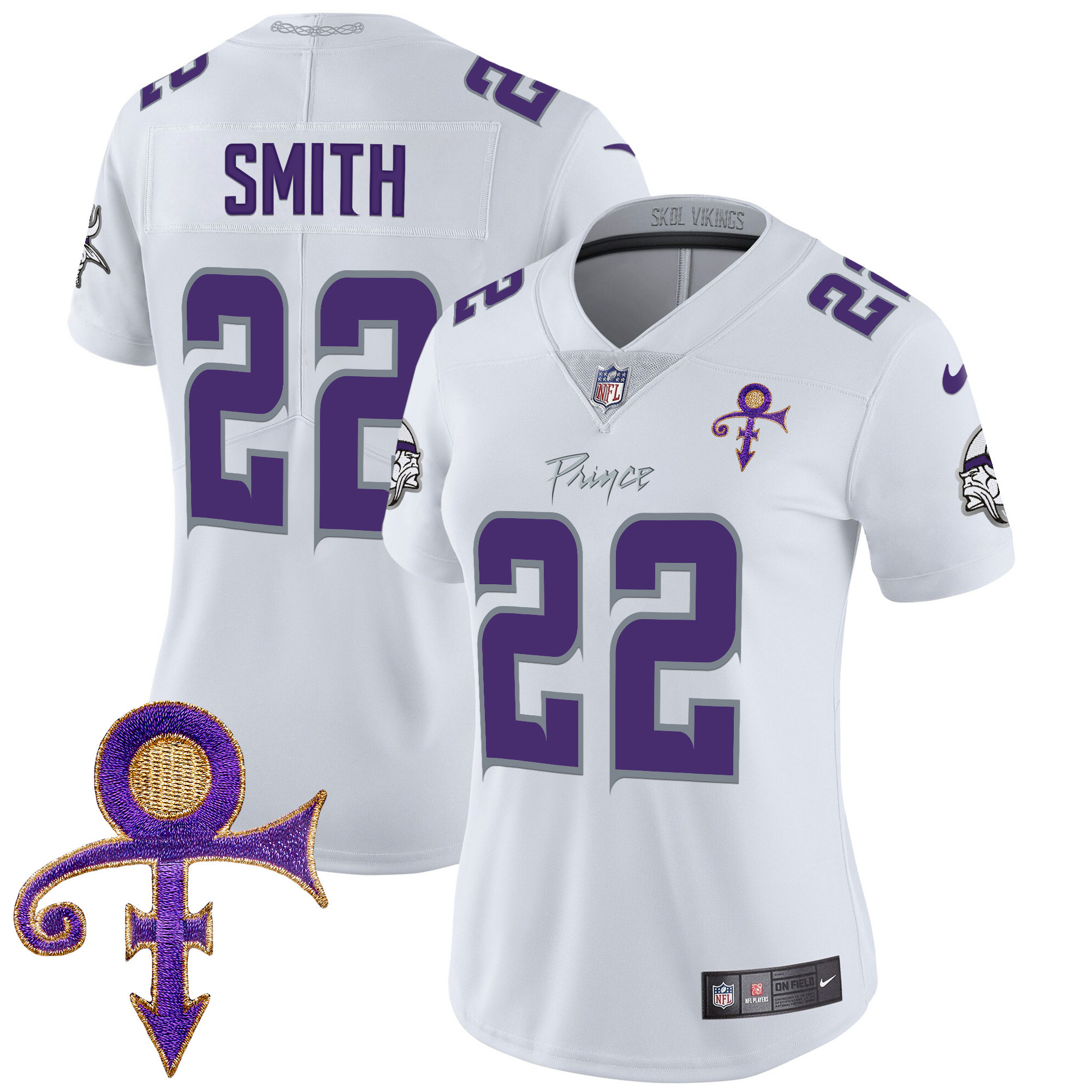 Harrison Smith Women's Minnesota Vikings 2024 Prince Vapor Limited White Limited Jersey - All Stitched