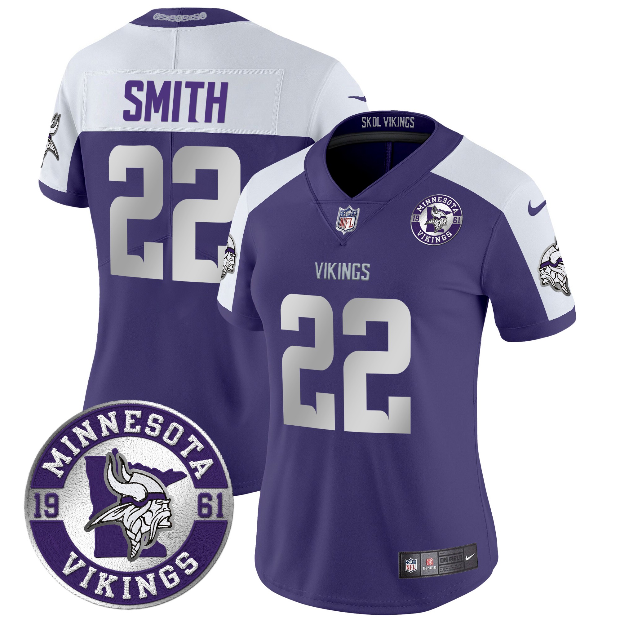 Harrison Smith Women's Minnesota Vikings 2024 Vapor Limited Purple Alternate Jersey - All Stitched