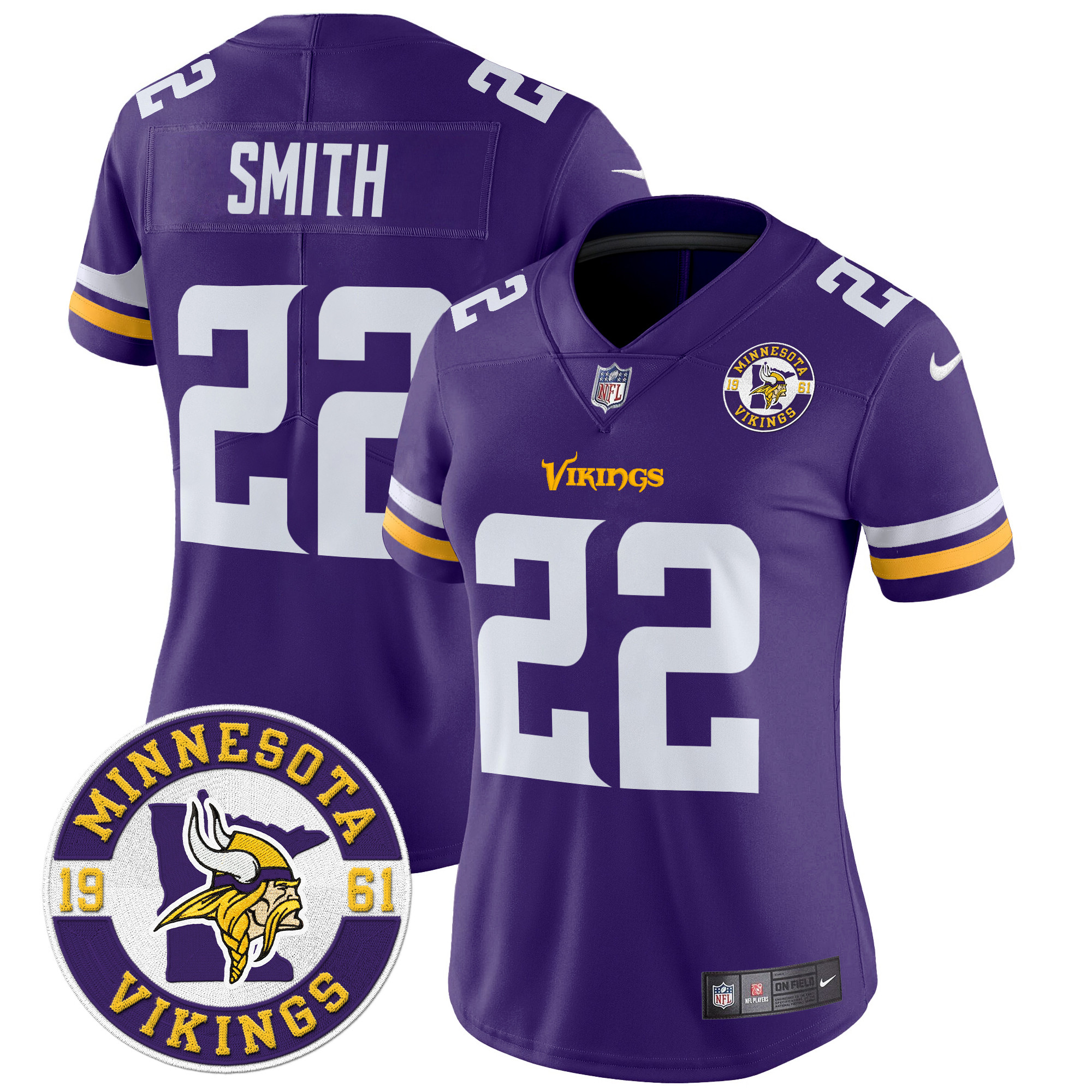 Harrison Smith Women's Minnesota Vikings 2024 Vapor Limited Purple Jersey - All Stitched