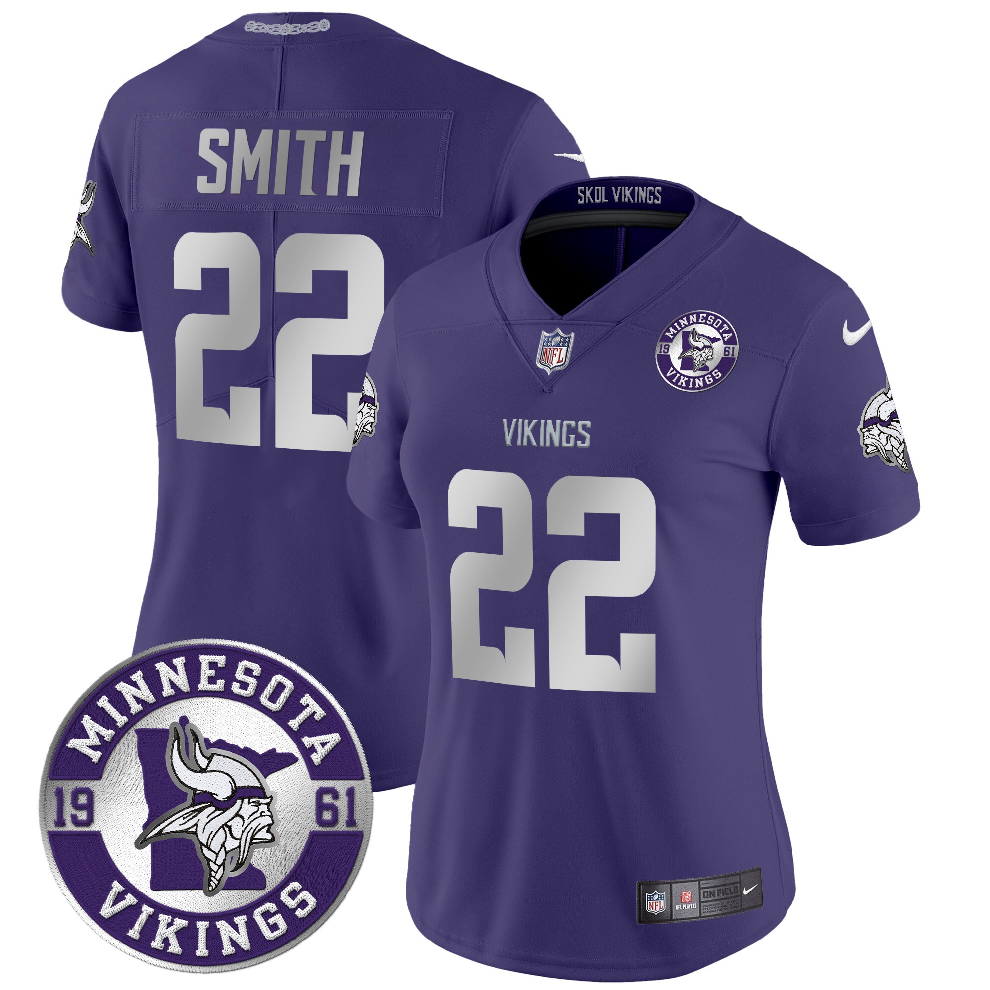 Harrison Smith Women's Minnesota Vikings 2024 Vapor Limited Purple Jersey - All Stitched