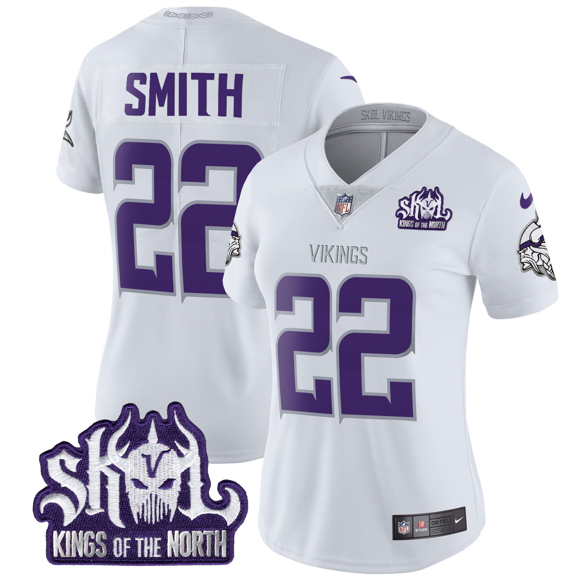 Harrison Smith Women's Minnesota Vikings 2024 Winter Warrior Skol Patch Vapor Limited White Limited Jersey - All Stitched