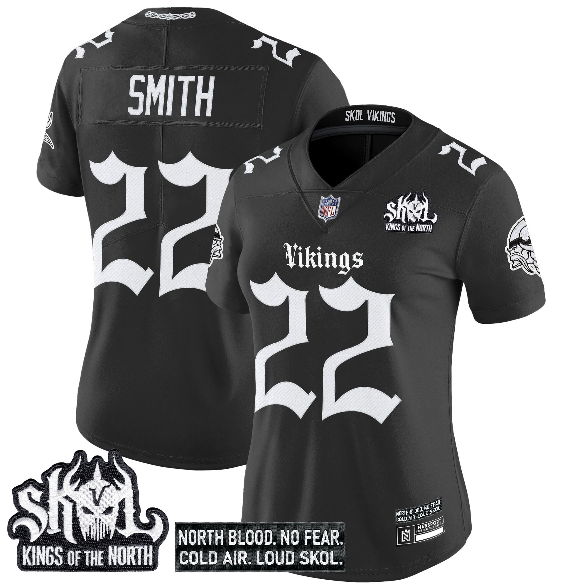 Harrison Smith Women's Minnesota Vikings 'Gothic Norseblood Edition' Vapor Limited Black Jersey - All Stitched