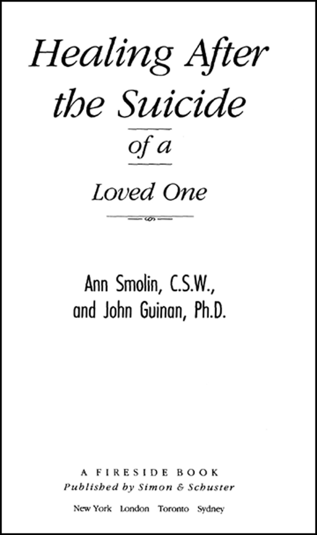 Healing After the Suicide of a Loved One - (PDF/EPUB Version)
