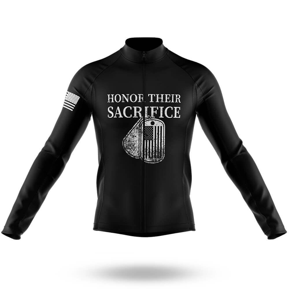 Honor Their Sacrifice - Men's Cycling Long Sleeve Jersey