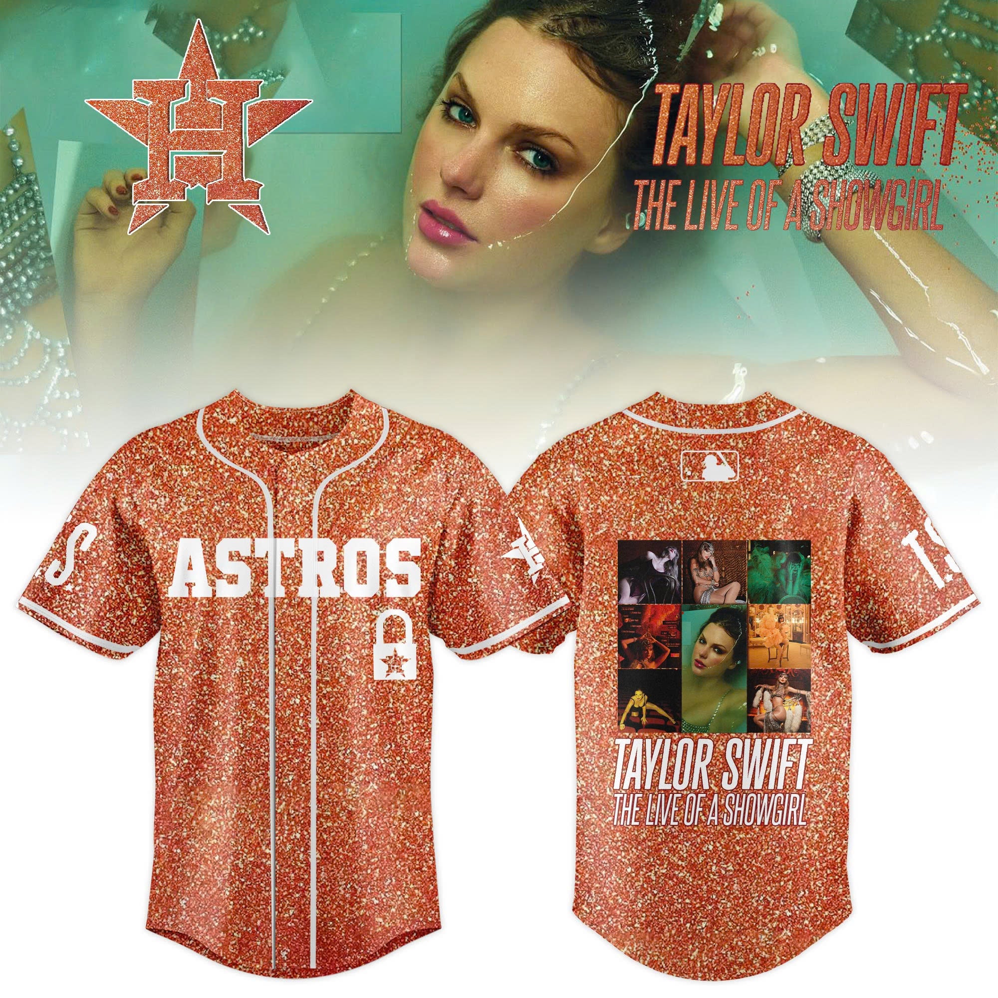 Houston Astros MLB x Taylor Swift â€œThe Life of a Showgirlâ€ 2025 Limited Editions Baseball Jersey