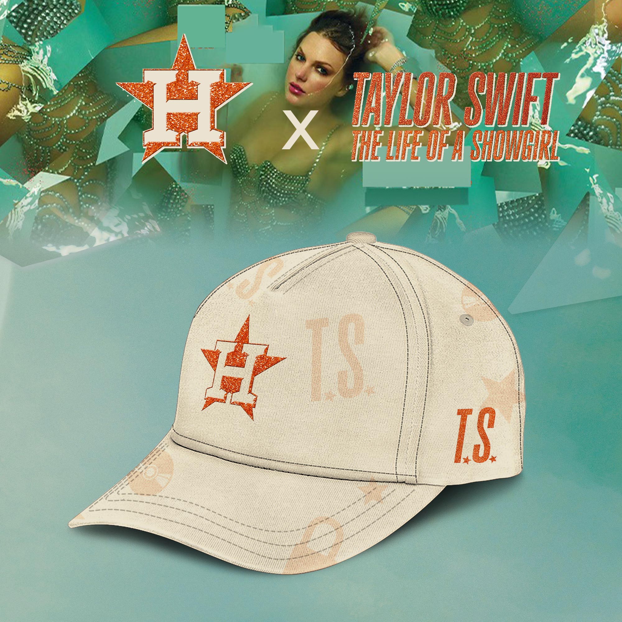 Houston Astros MLB x Taylor Swift â€œThe Life of a Showgirlâ€ 2025 Limited Editions Cap