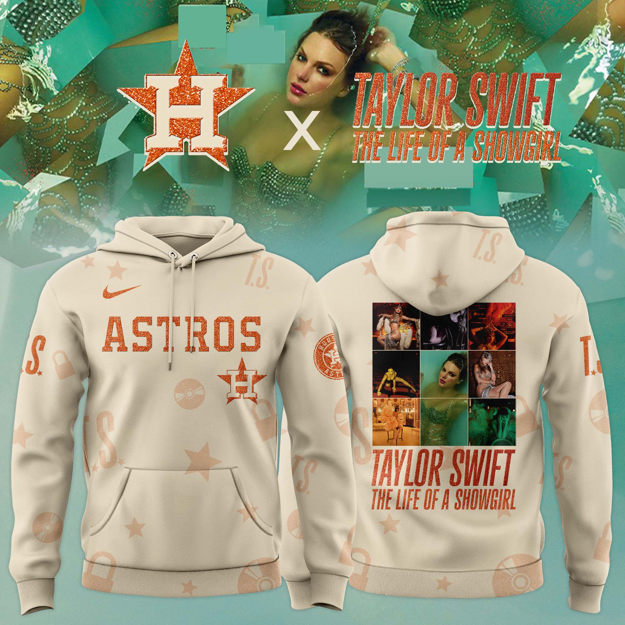 Houston Astros MLB x Taylor Swift â€œThe Life of a Showgirlâ€ 2025 Limited Editions Hoodie