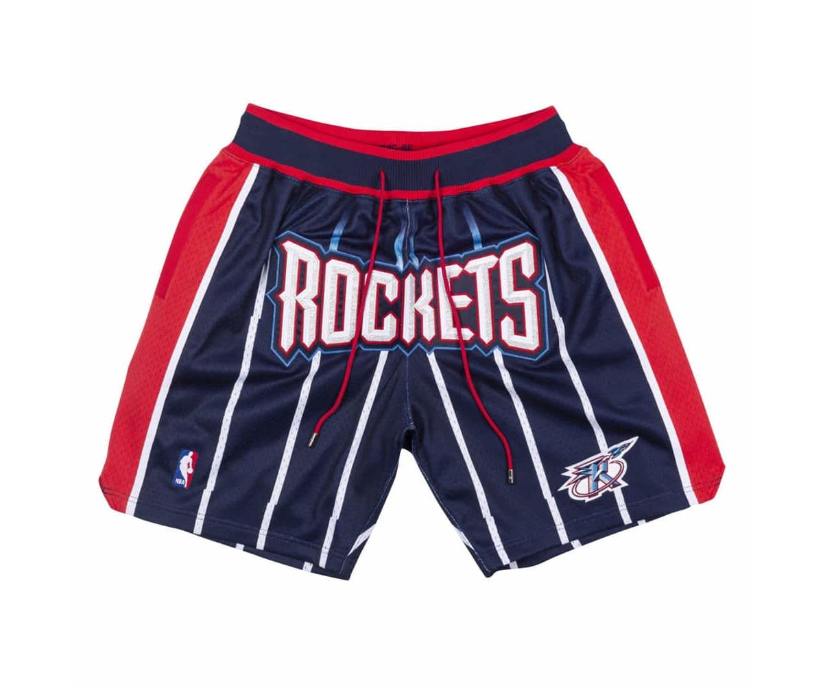 Houston Rockets 1995-96 Navy Shorts - Basketball Shorts Store