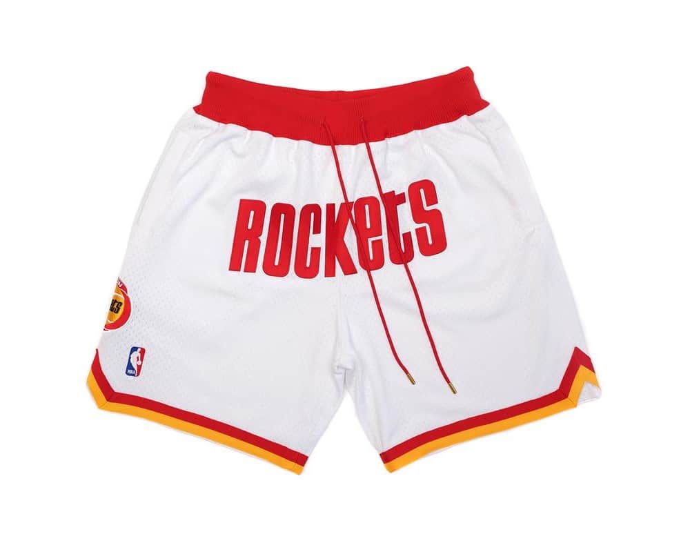 Houston Rockets Shorts White - Basketball Shorts Store