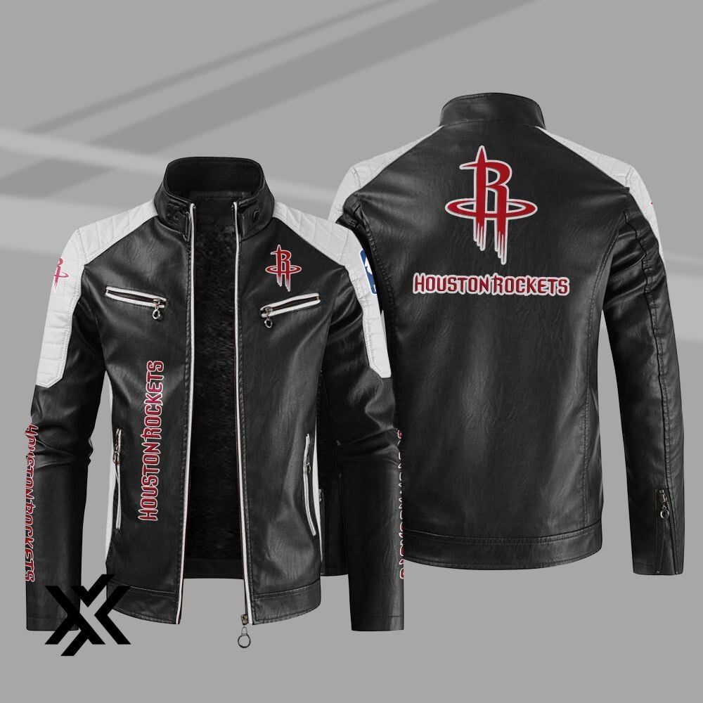 Leather Jacket Rockets Houston Rockets Sport Leather Jacket – GoteamJS Store