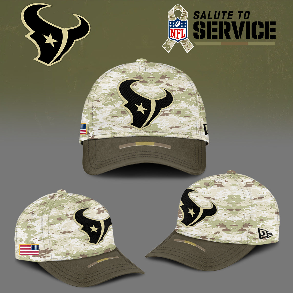 Houston Texans NFL Salute To Service Cap