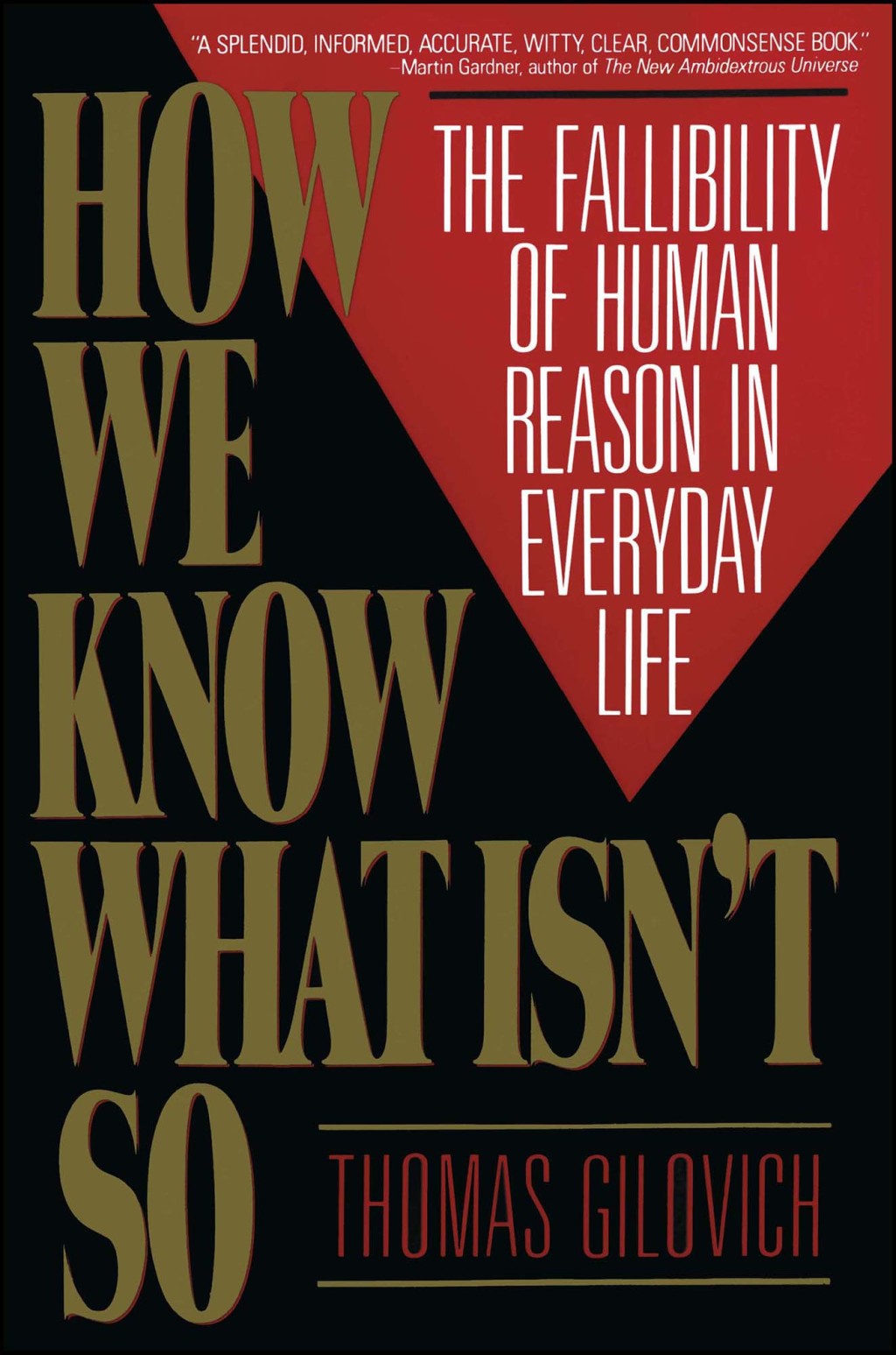 How We Know What Isn't So - (PDF/EPUB Version)