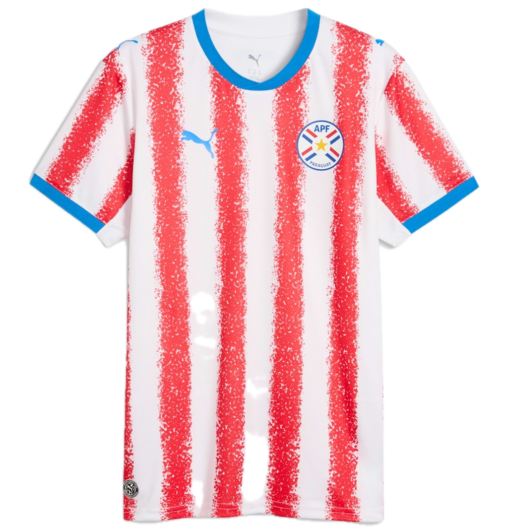 Paraguay Home 2026 Football Shirt White-For All Time Red
