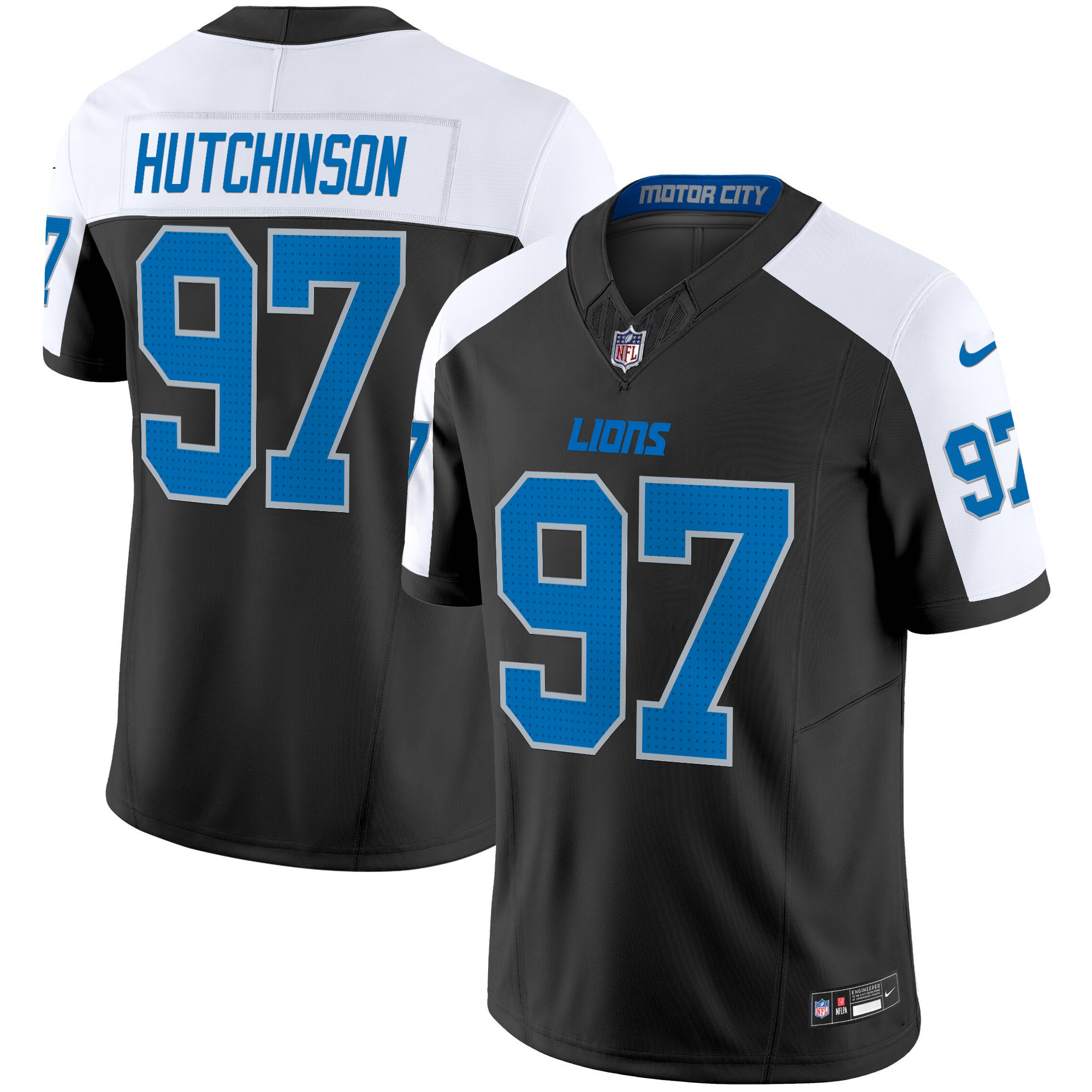 Hutchinson Men's Detroit Lions 2024 Vapor Limited Alternate Jersey - All Stitched