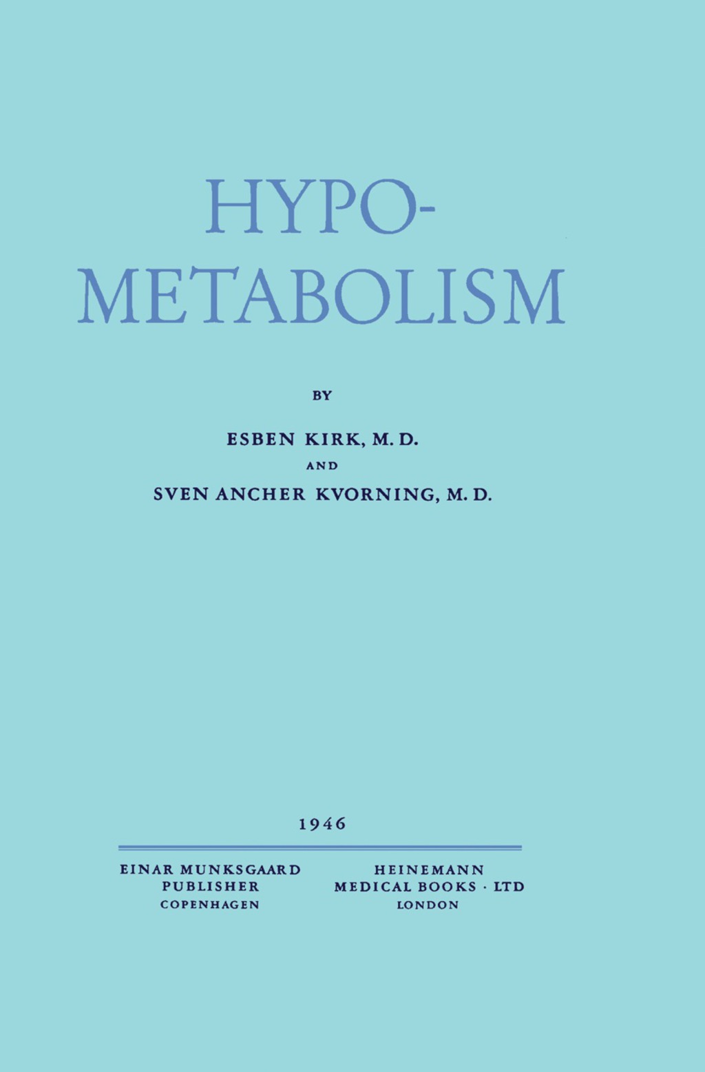 Hypometabolism A Clinical Study of 308 Consecutive Cases - (PDF/EPUB Version)