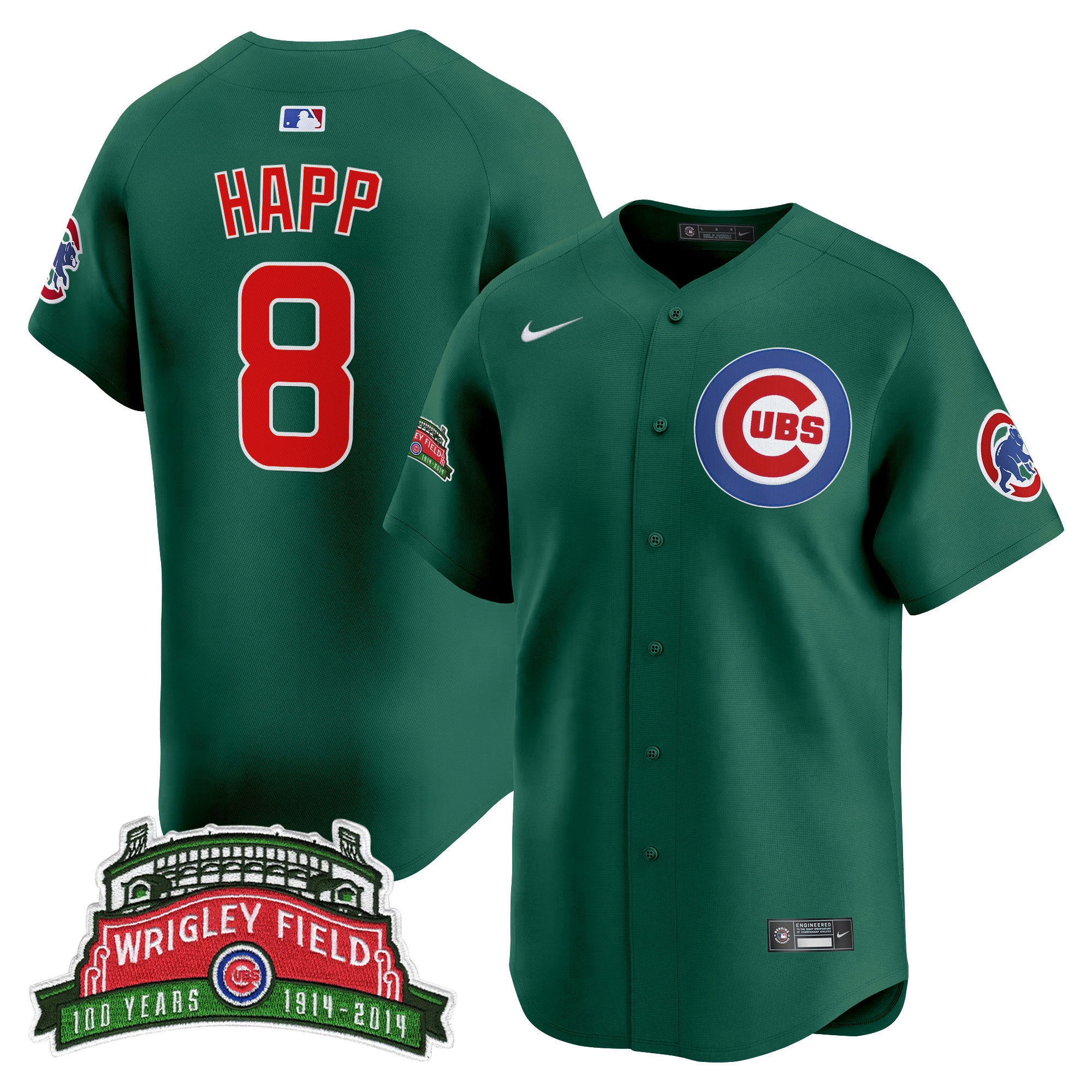 Ian Happ Men's Chicago Cubs Wrigley Field Style Vapor Premier Limited Wrigley Field Jersey - All Stitched