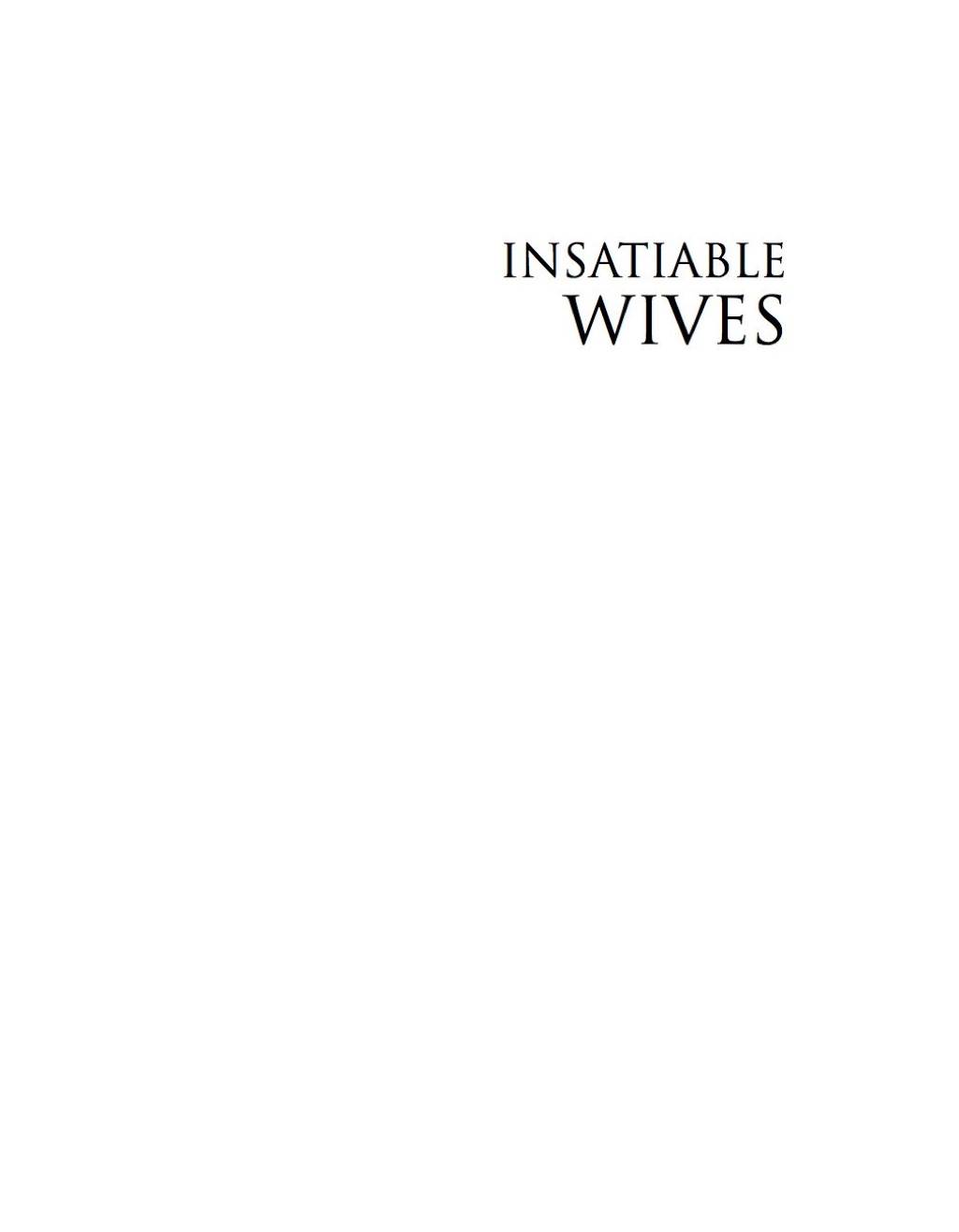 Insatiable Wives Women Who Stray and the Men Who Love Them - (PDF/EPUB Version)