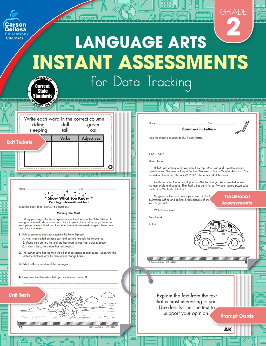 Instant Assessments for Data Tracking, Grade 2 Language Arts - (PDF/EPUB Version)
