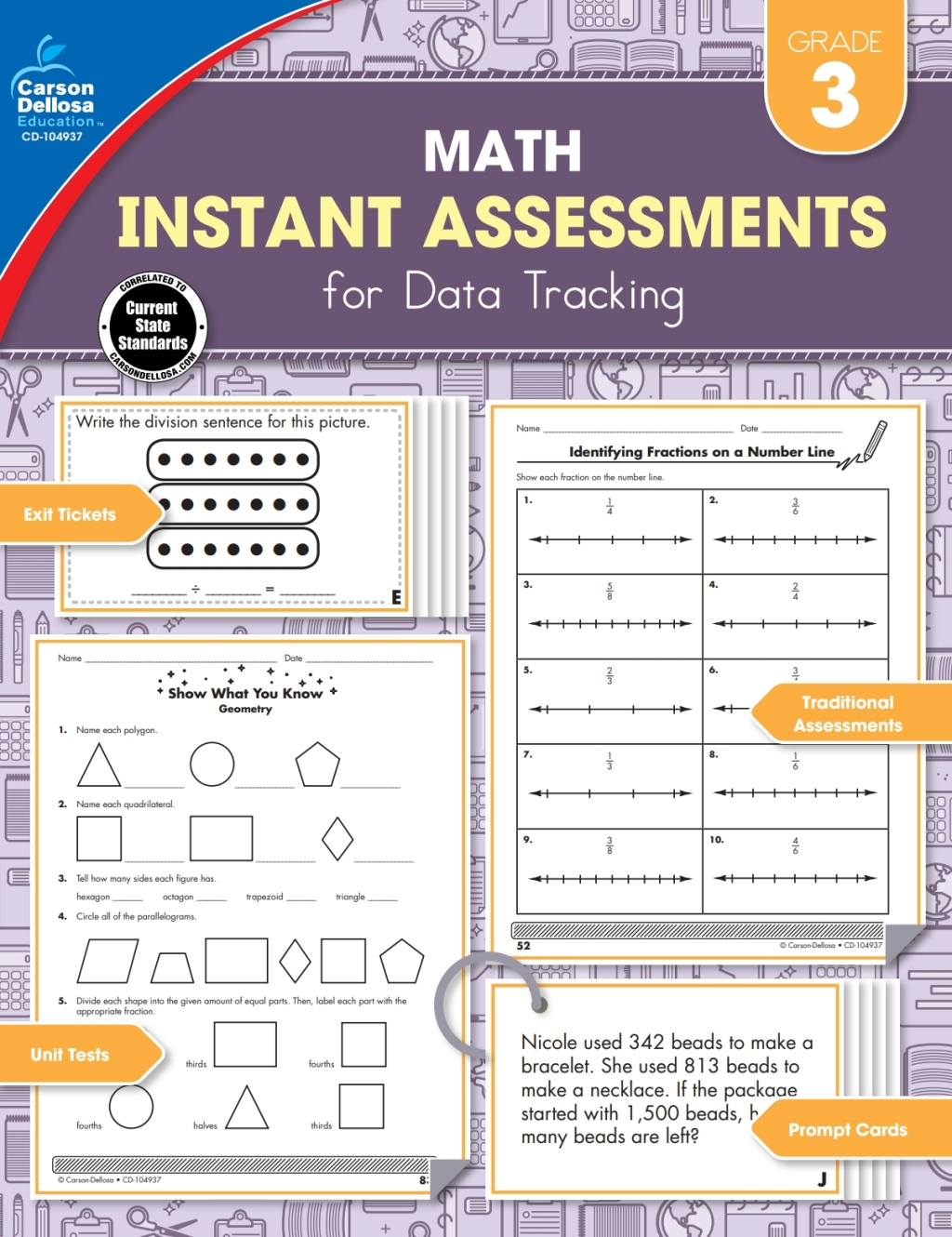 Instant Assessments for Data Tracking, Grade 3 Math - (PDF/EPUB Version)