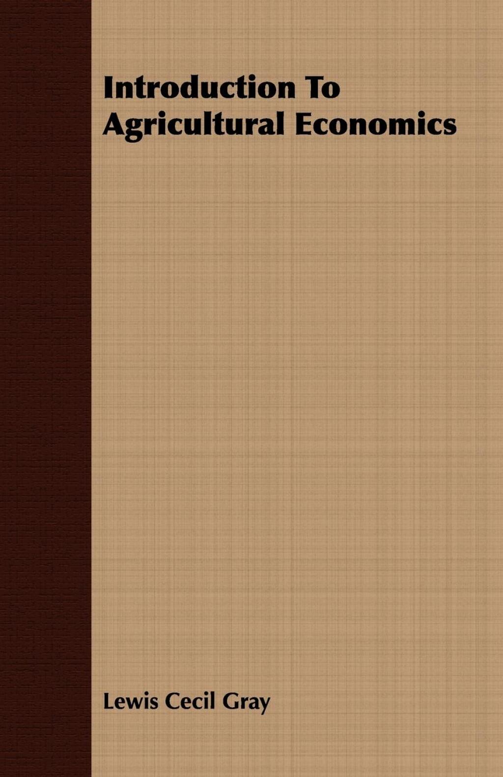 Introduction to Agricultural Economics - (PDF/EPUB Version)