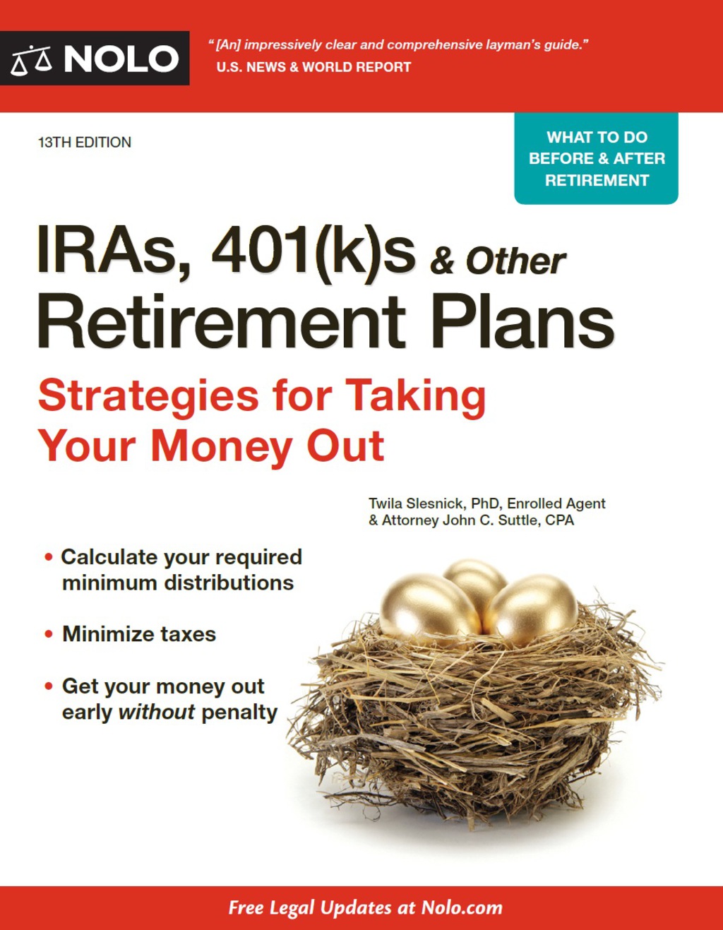 IRAs, 401(k)s & Other Retirement Plans Strategies for Taking Your Money Out 13th Edition - (PDF/EPUB Version)