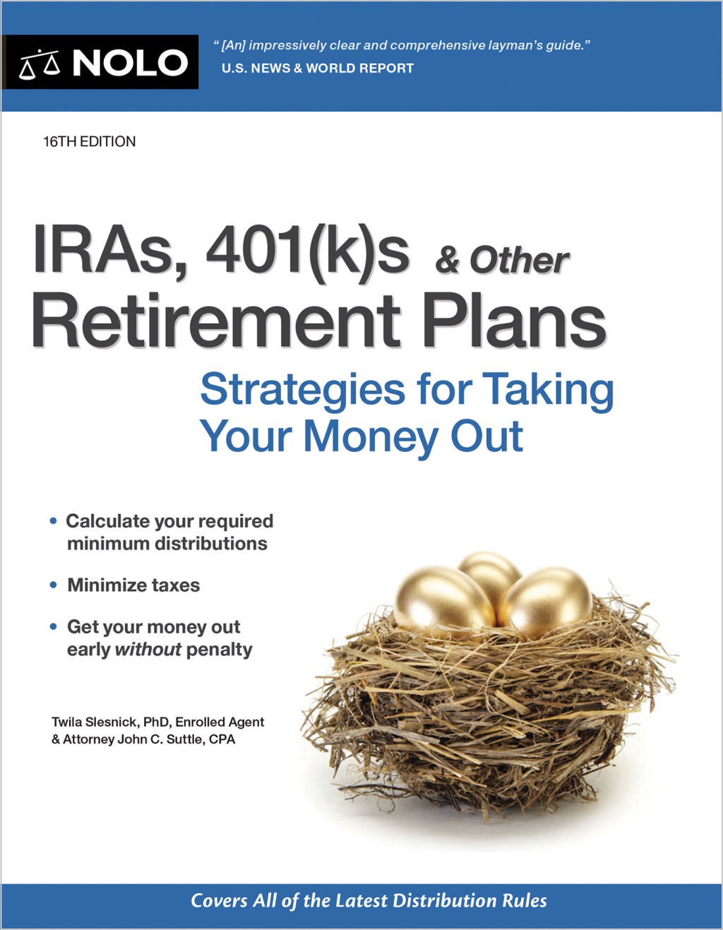 IRAs, 401(k)s & Other Retirement Plans Strategies for Taking Your Money Out 16th Edition - (PDF/EPUB Version)