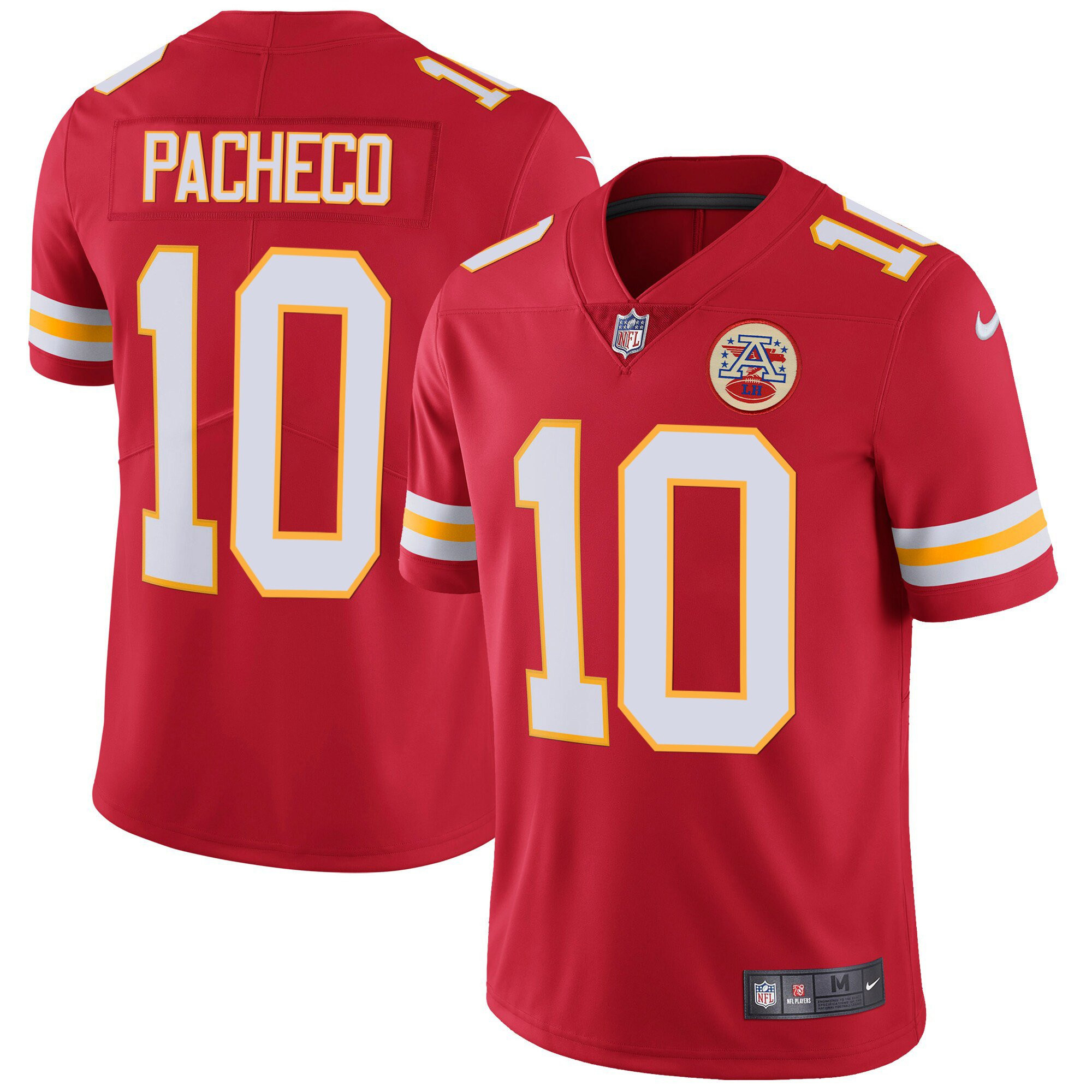 Isiah Pacheco Men's Kansas City Chiefs Player Vapor Red Jersey - All Stitched