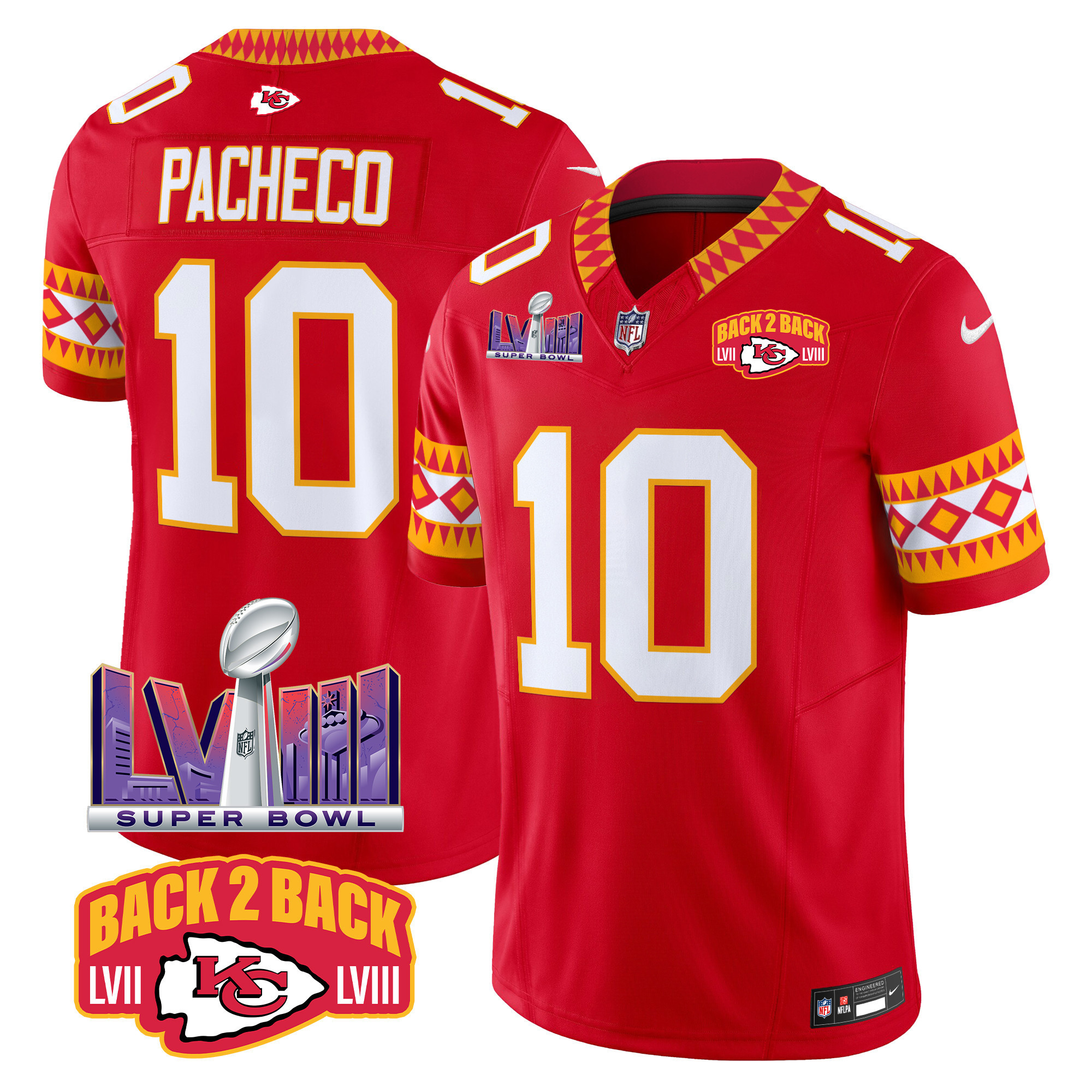 Isiah Pacheco Men's Kansas City Chiefs Special Vapor Limited Red Jersey - All Stitched