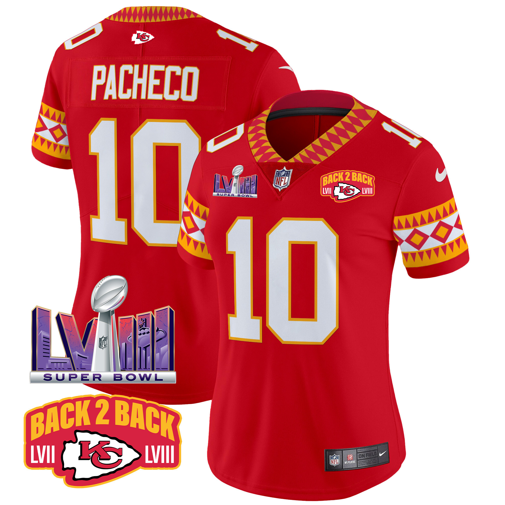Isiah Pacheco Women's Kansas City Chiefs Special Vapor Limited Red Jersey - All Stitched