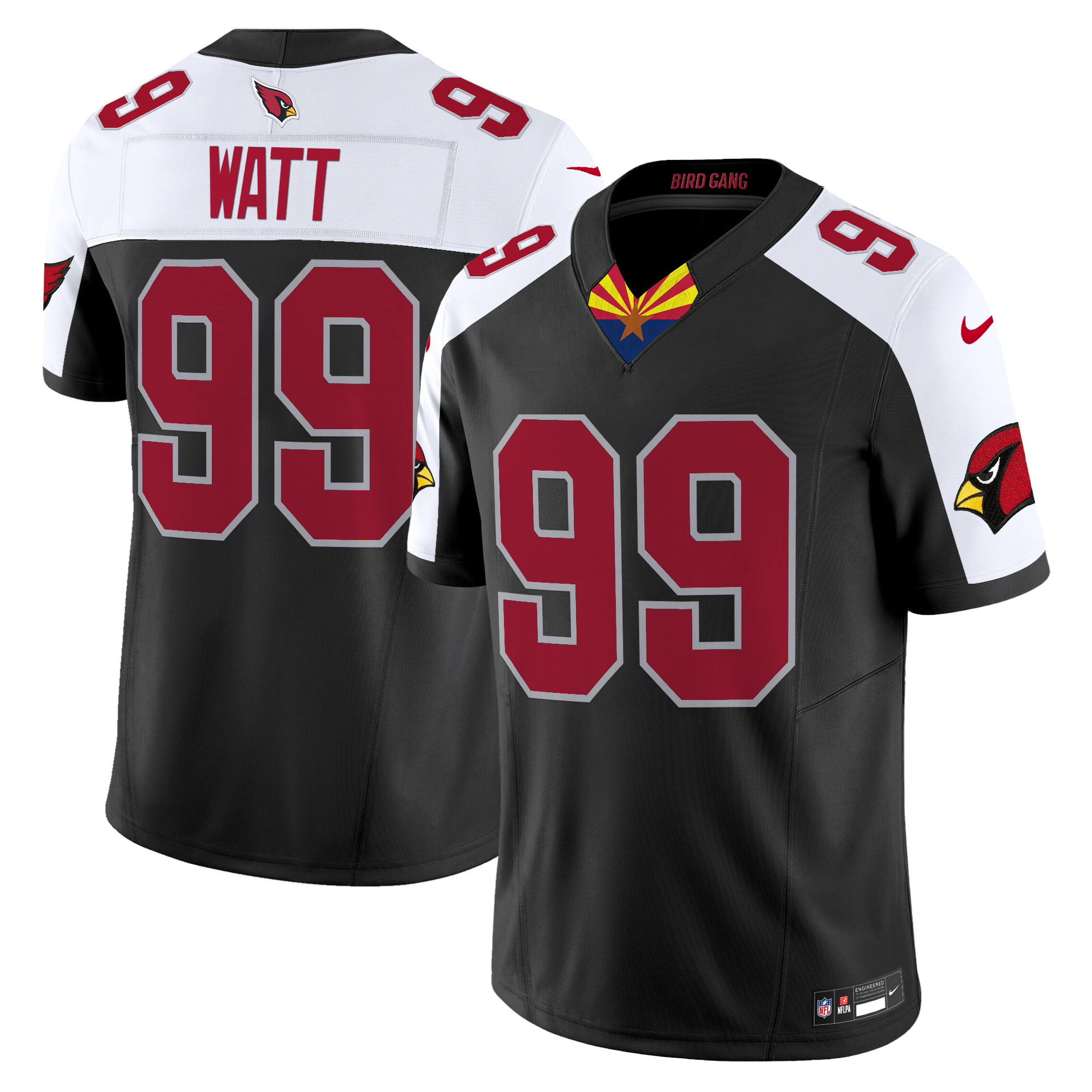 J.J. Watt Men's Arizona Cardinals 2024 Special Vapor Limited Black Alternate Jersey - All Stitched