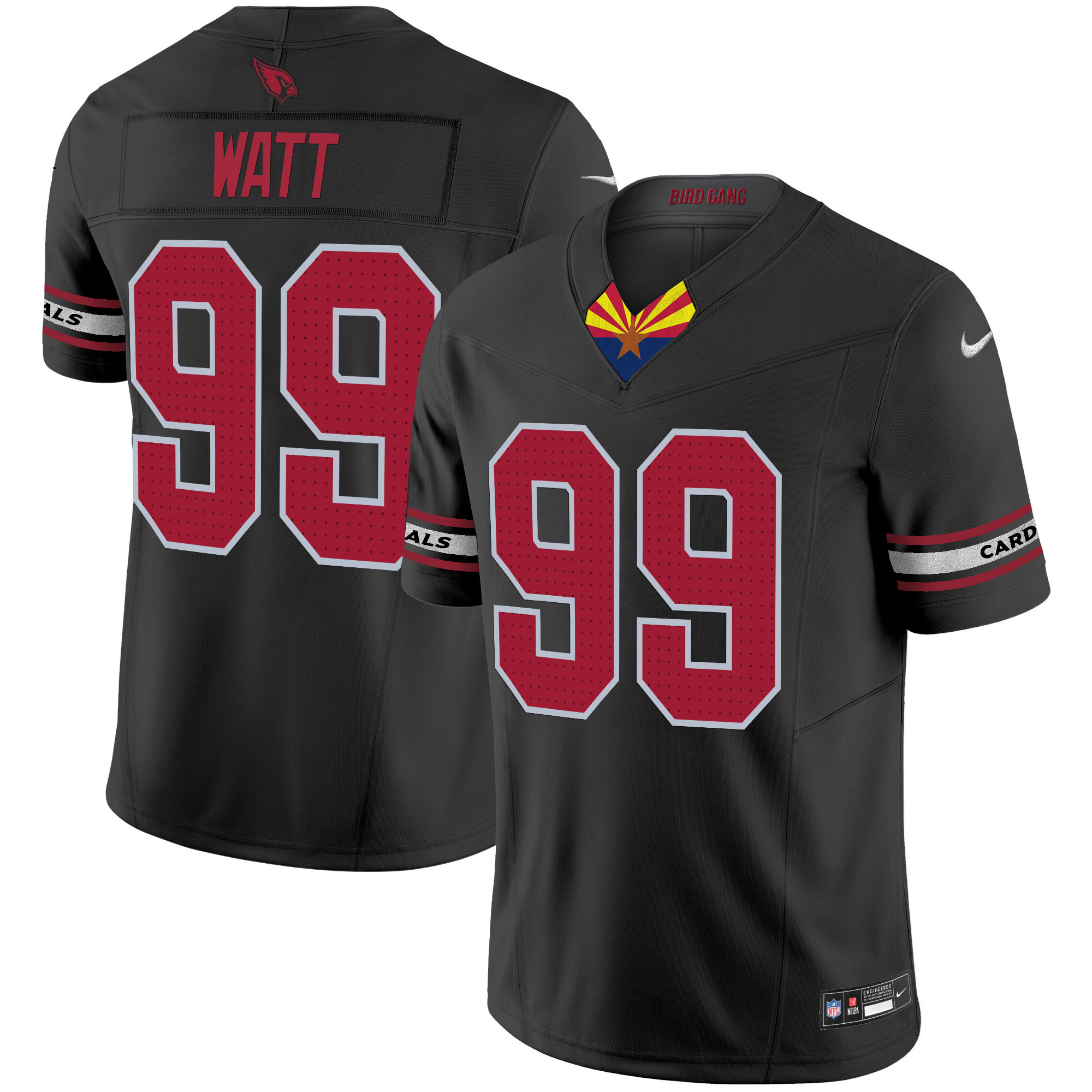 J.J. Watt Men's Arizona Cardinals 2024 Special Vapor Limited Black Jersey - All Stitched