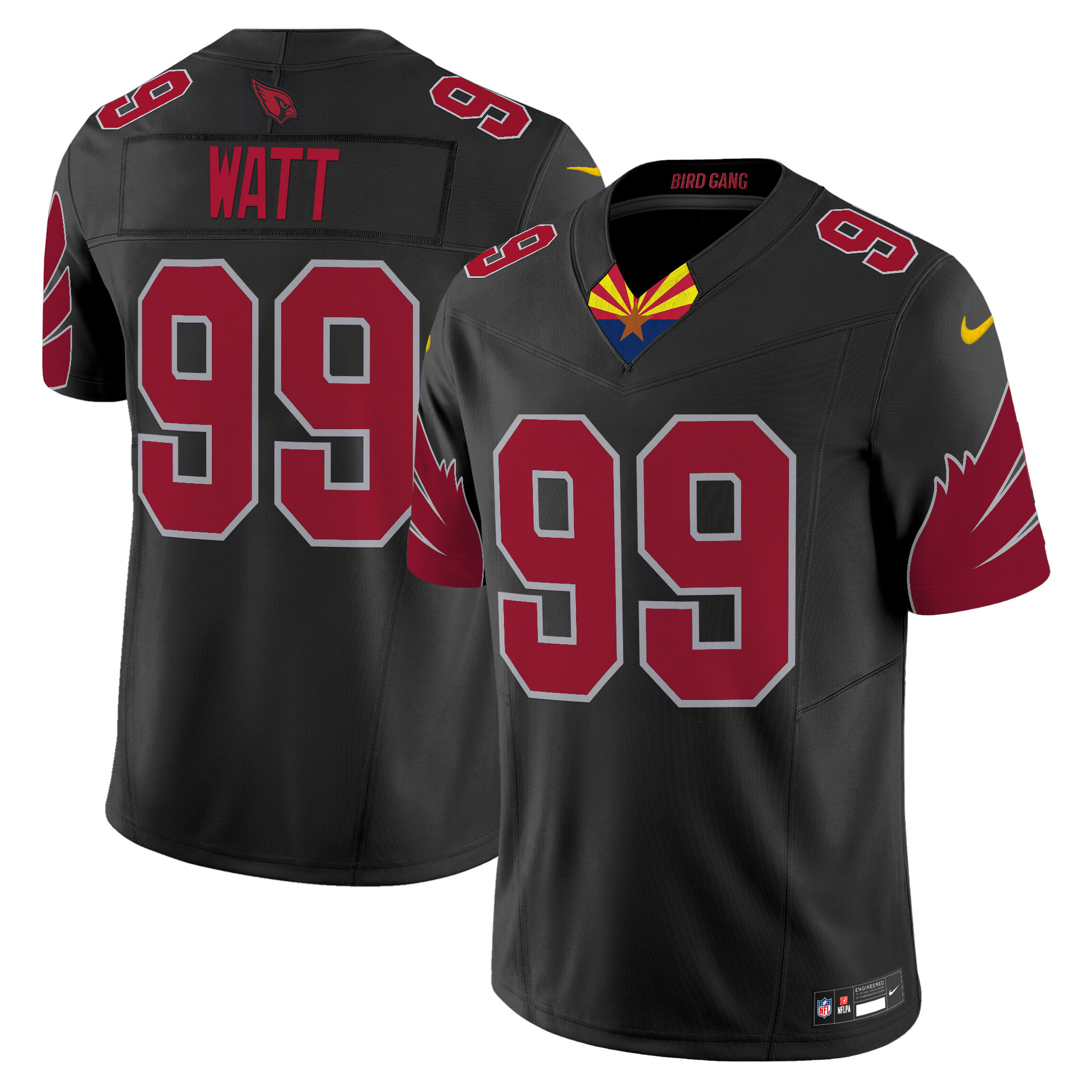 J.J. Watt Men's Arizona Cardinals 2024 Special Vapor Limited Black Jersey - All Stitched