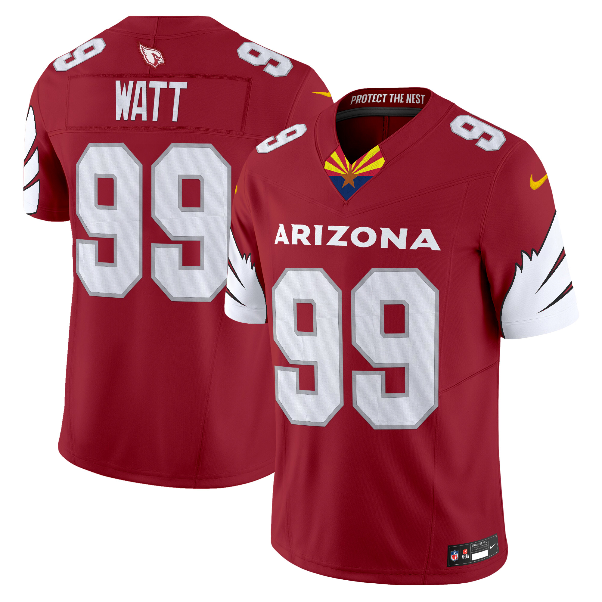 J.J. Watt Men's Arizona Cardinals 2024 Special Vapor Limited Red Jersey - All Stitched