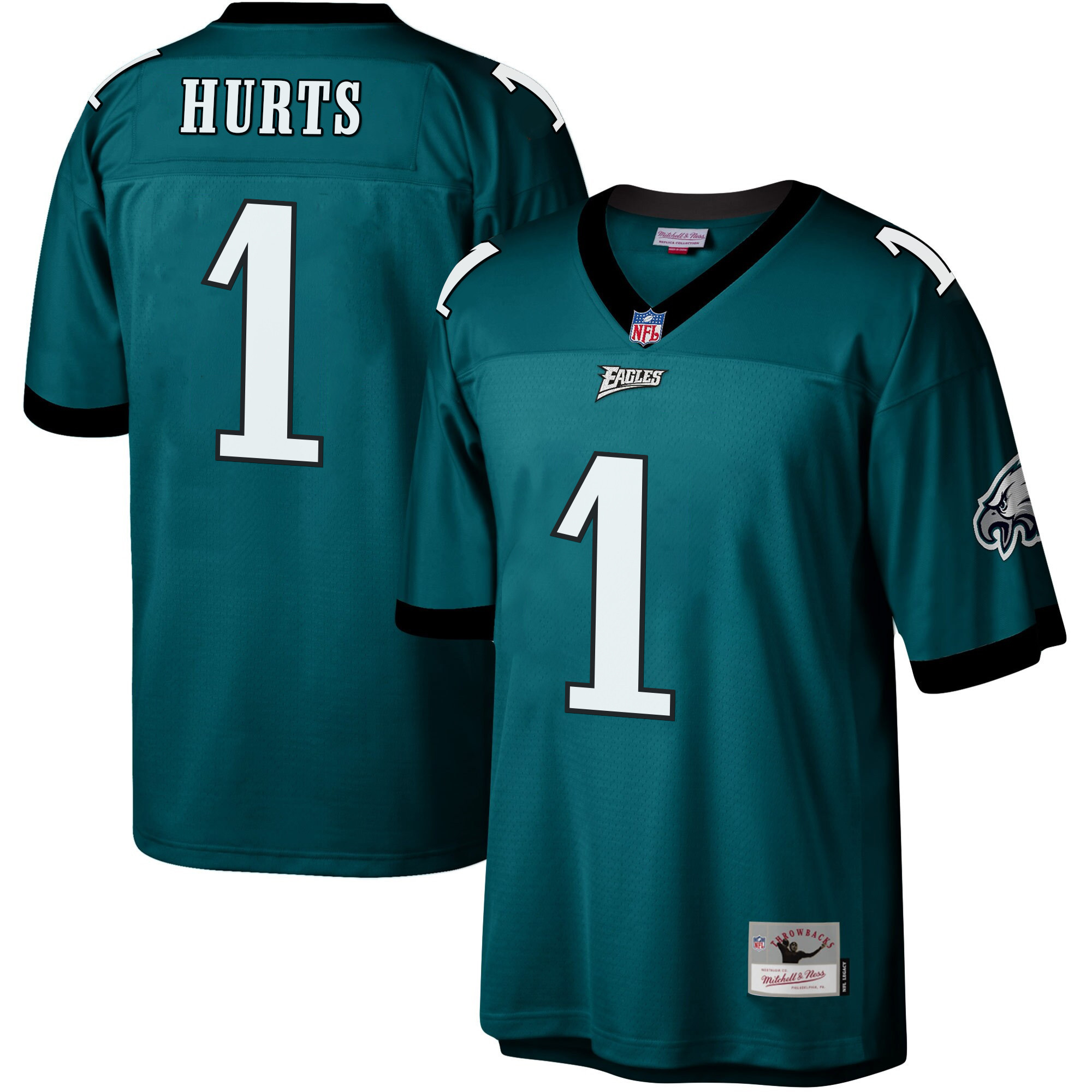 Jalen Hurts Men's Philadelphia Eagles Big & Tall Legacy Midnight Green Jersey - All Stitched