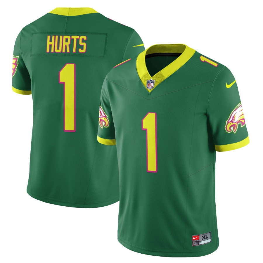 Jalen Hurts Men's Philadelphia Eagles City Edition Vapor Limited Green Jersey - All Stitched