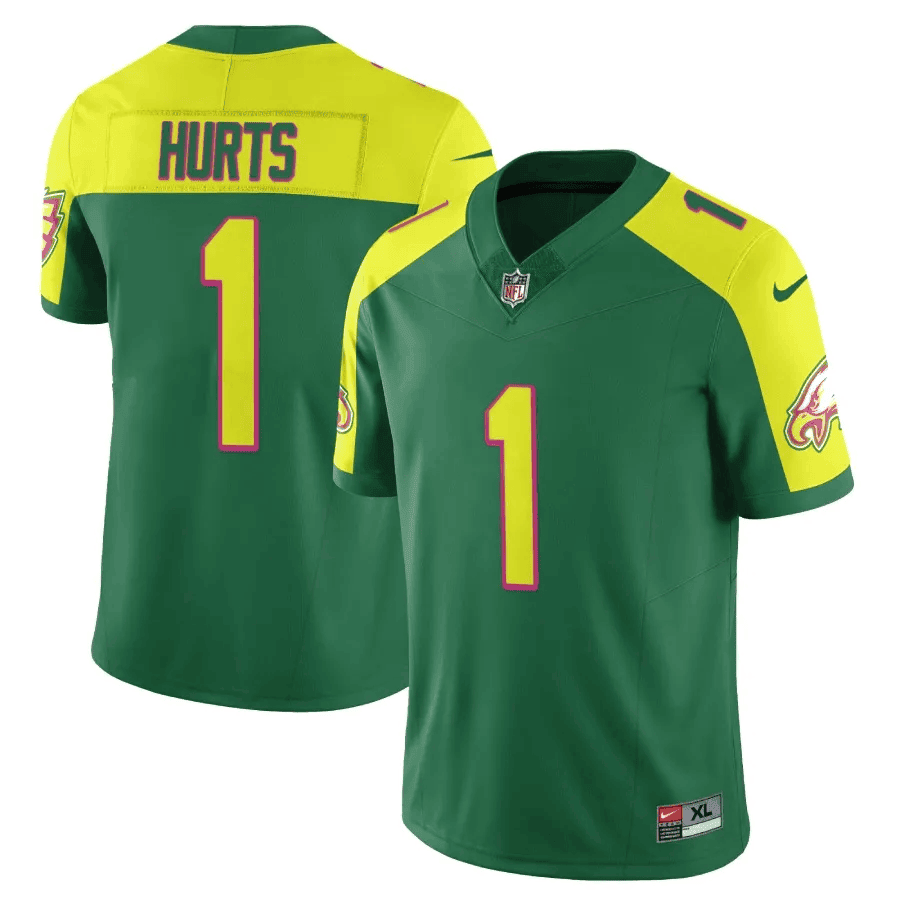 Jalen Hurts Men's Philadelphia Eagles City Edition Vapor Limited Green Jersey - All Stitched