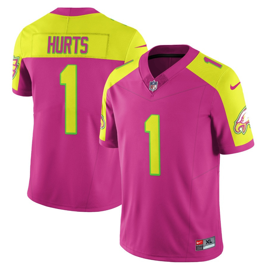 Jalen Hurts Men's Philadelphia Eagles City Edition Vapor Limited Pink Jersey - All Stitched